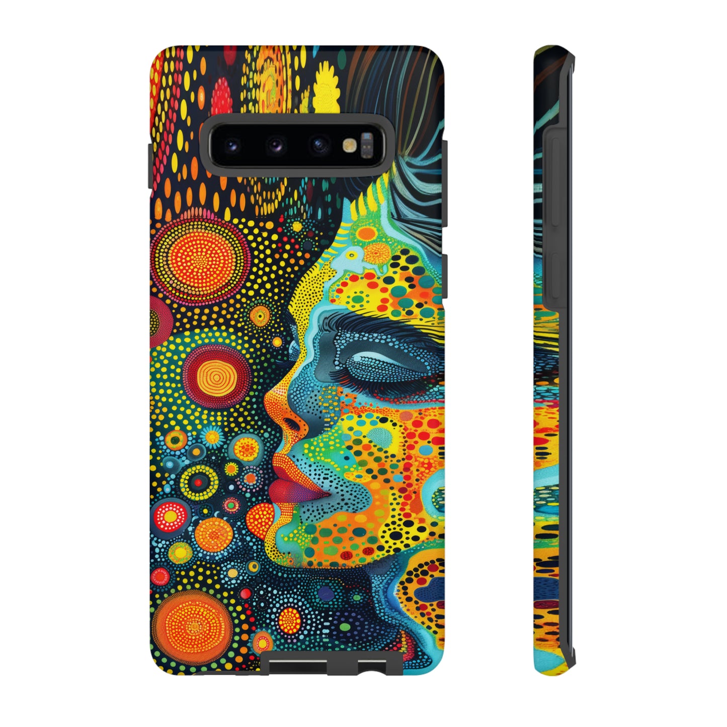 Phone Case, rainbow girl, Artistic design, Tough Case, Colorful whimsical rainbow fantasy design, iPhone 15, 14, 13, 12, 11, Samsung, Pixel