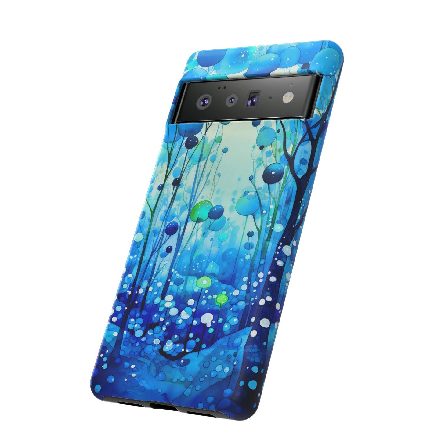 Blue fantasy forest Tough Cases