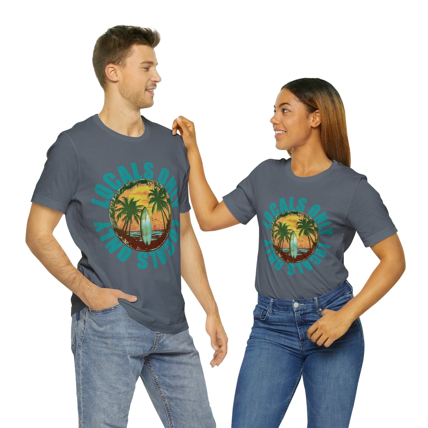 Locals Only stamp Unisex Jersey Short Sleeve Tee