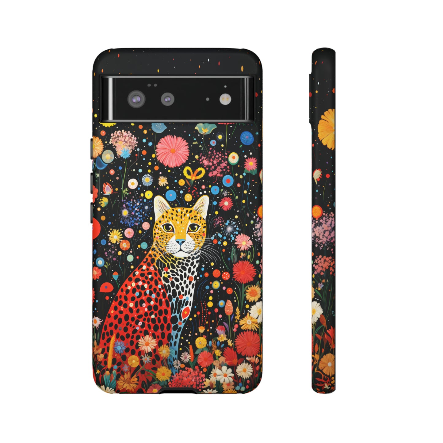 Cheetah in night flowers Tough Cases