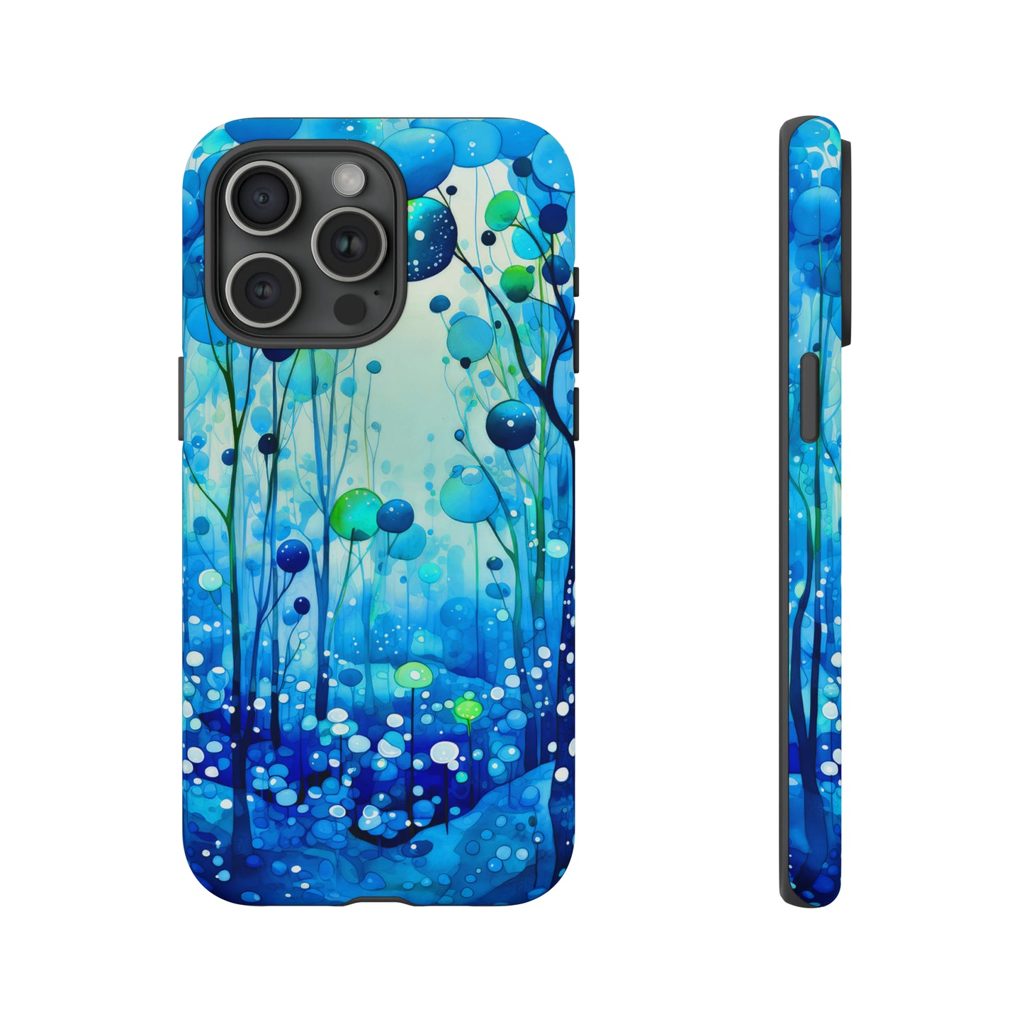 Blue fantasy forest Tough Cases