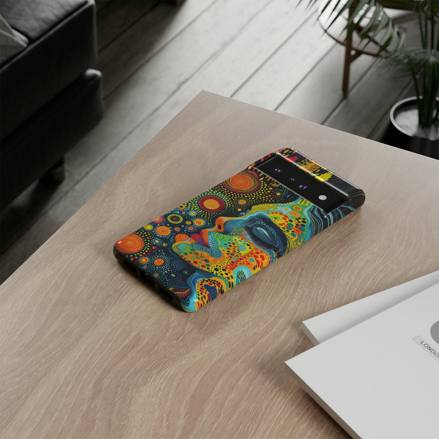 Phone Case, rainbow girl, Artistic design, Tough Case, Colorful whimsical rainbow fantasy design, iPhone 15, 14, 13, 12, 11, Samsung, Pixel