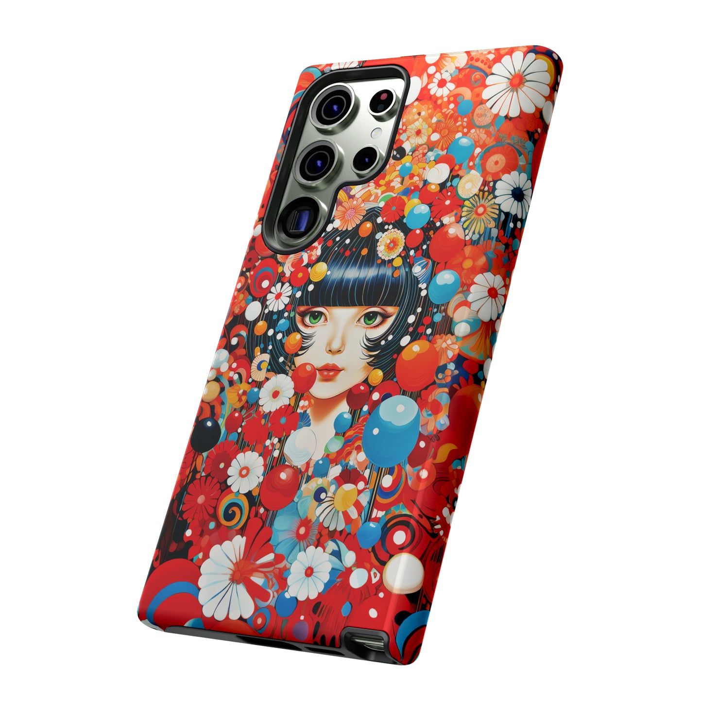 Girl in red blossoms Tough Cases