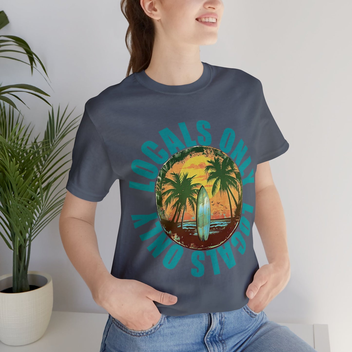 Locals Only stamp Unisex Jersey Short Sleeve Tee