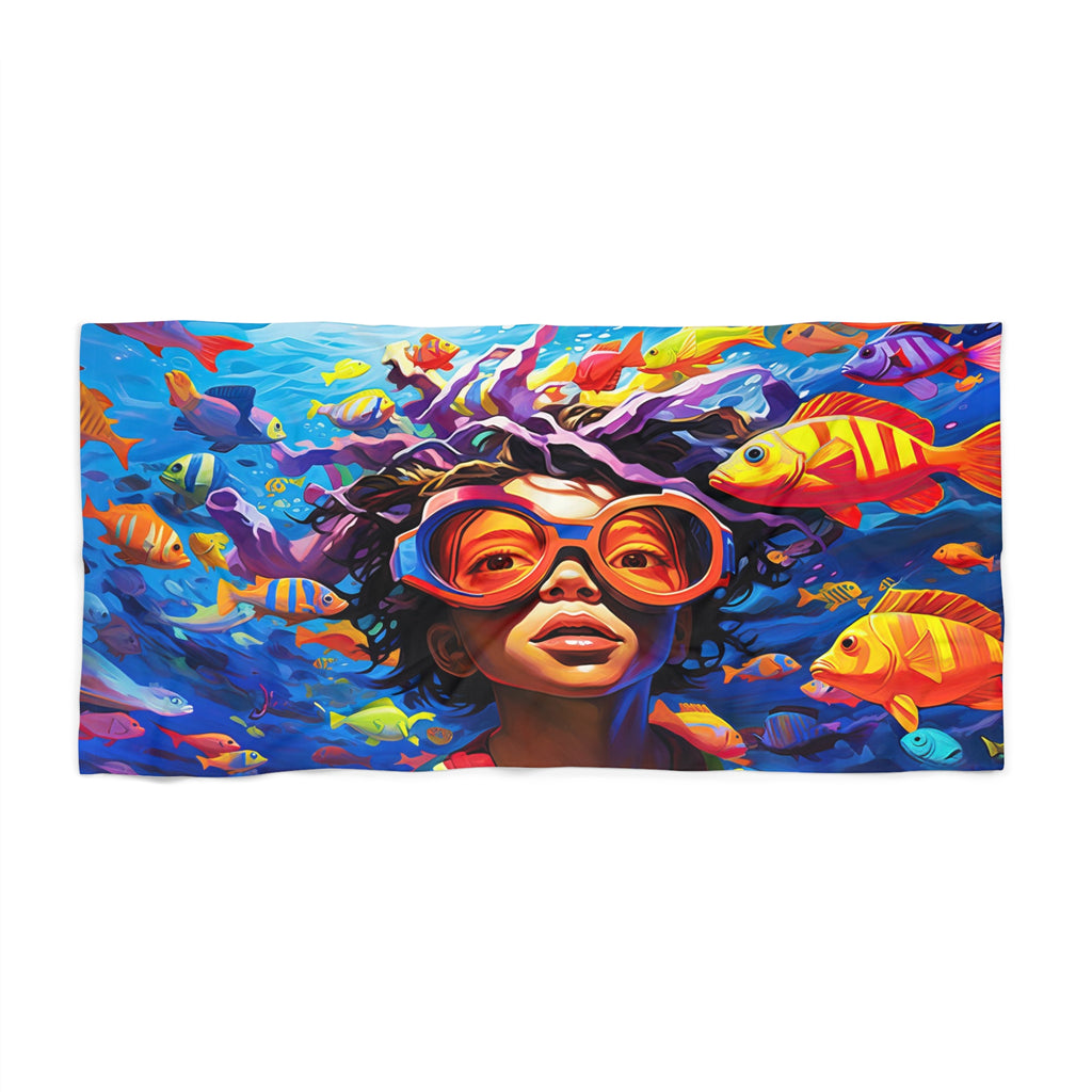 Rainbow Fish Beach Towel