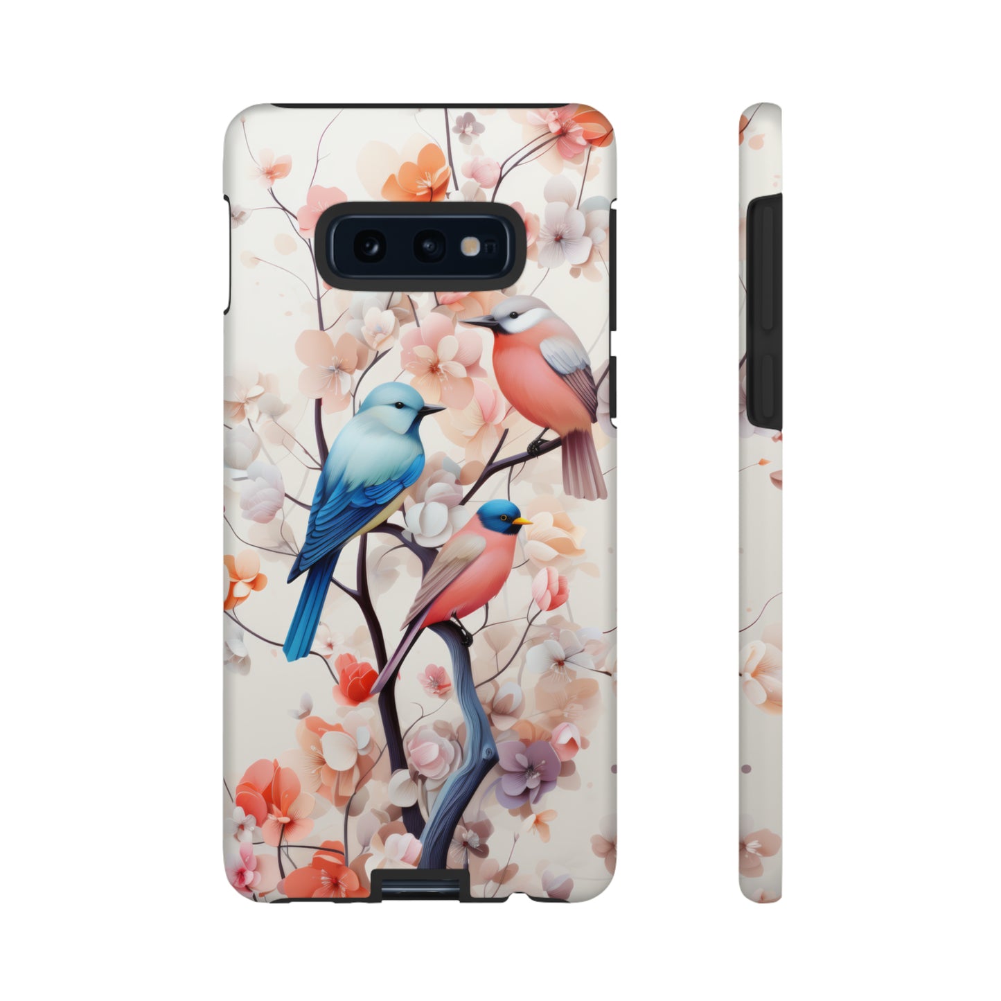 Three birds on a branch water color Tough Cases