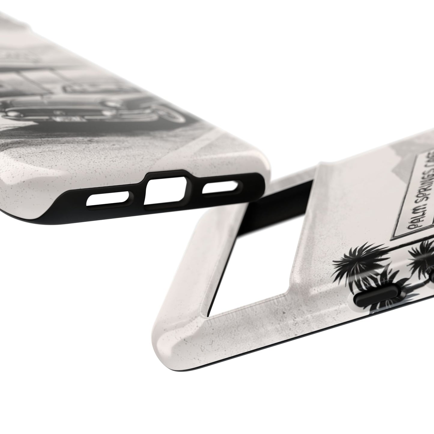 Vintage Palm Springs Cafe Phone Case – Retro Convertible Roadtrip Design