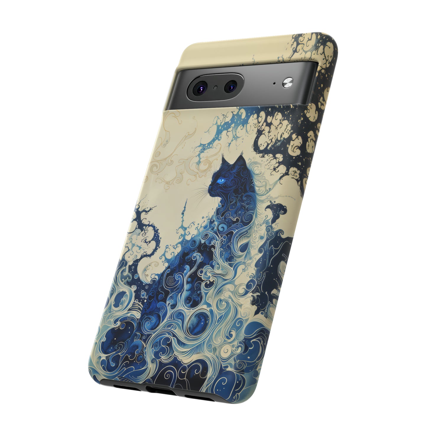 Black cat in smokeTough Cases