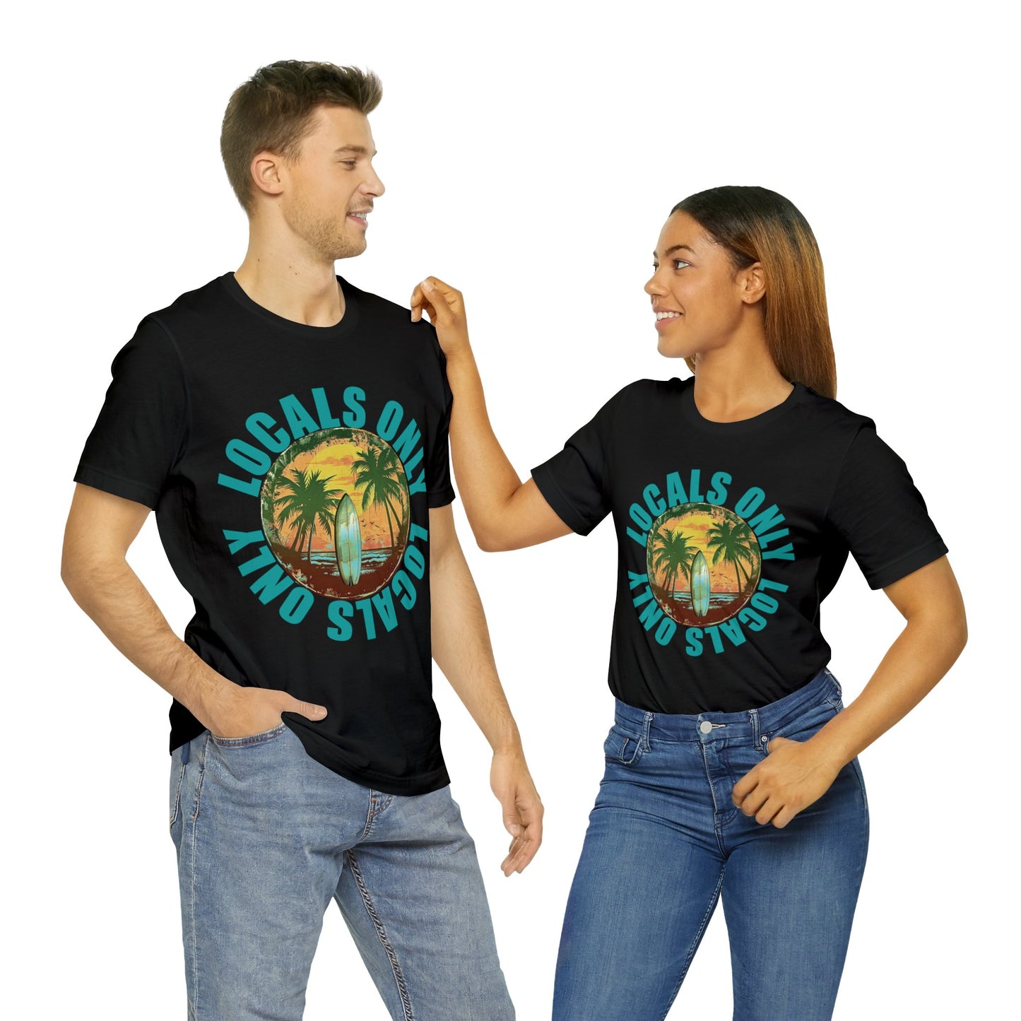 Locals Only stamp Unisex Jersey Short Sleeve Tee