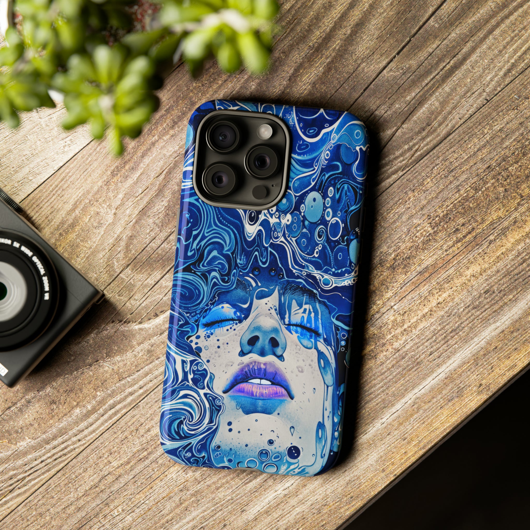Phone Case, underwater design, Artistic design, Tough Case, Colorful whimsical water fantasy design, iPhone 15, 14, 13, 12, 11, Samsung, Pixel