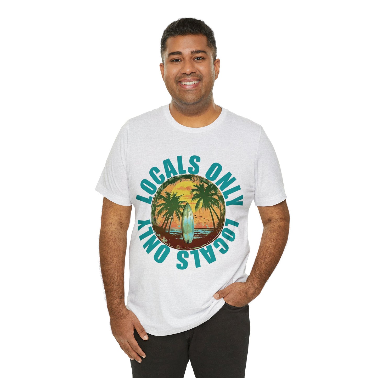 Locals Only stamp Unisex Jersey Short Sleeve Tee