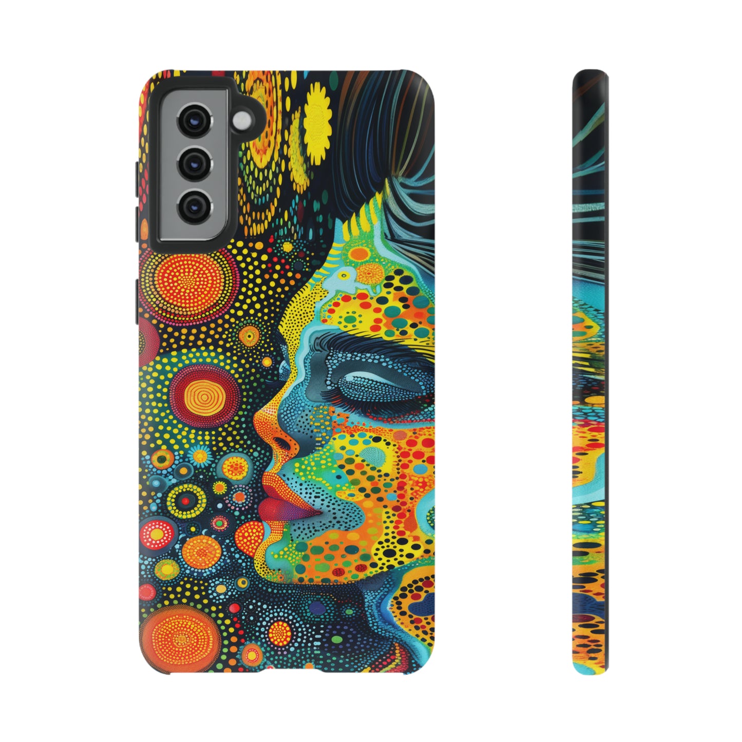 Phone Case, rainbow girl, Artistic design, Tough Case, Colorful whimsical rainbow fantasy design, iPhone 15, 14, 13, 12, 11, Samsung, Pixel