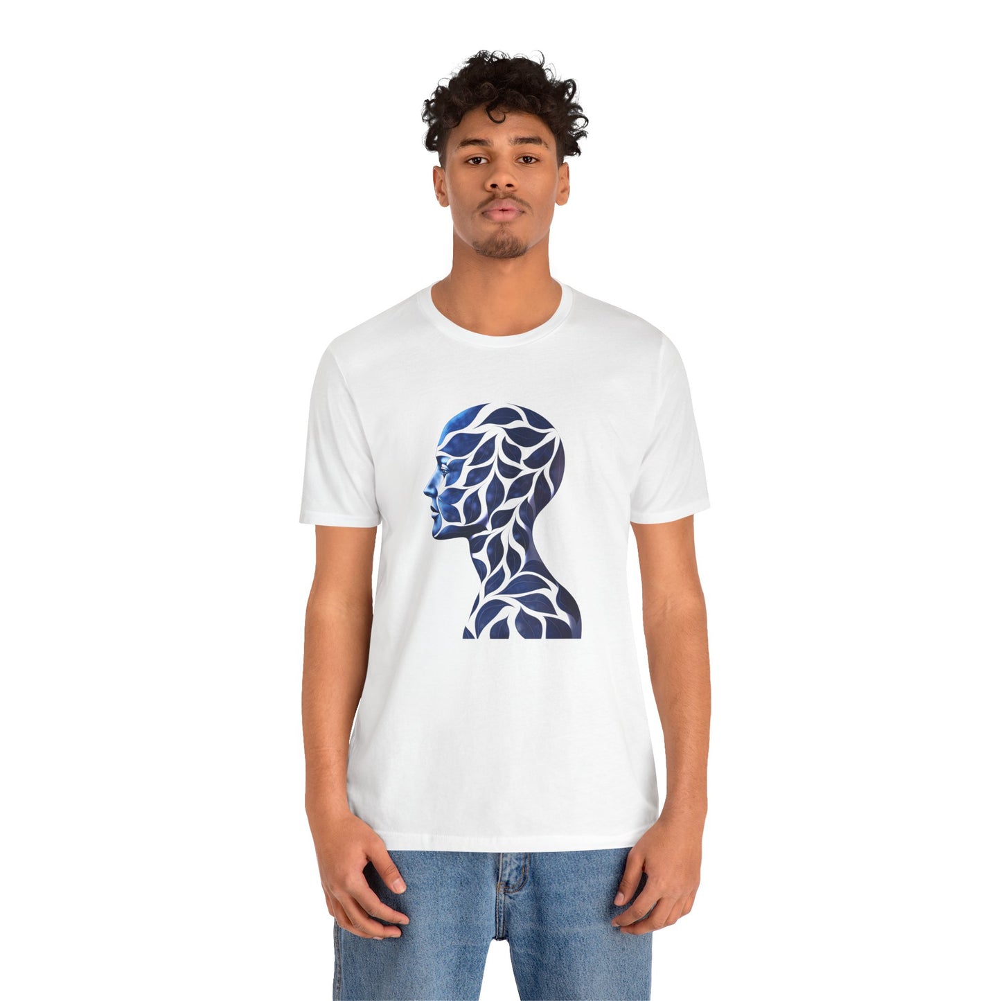 Artistic Profile Tee, Unisex Graphic T-Shirt, Unique Casual Wear, Gift for Art Lovers, Summer Wardrobe Essential