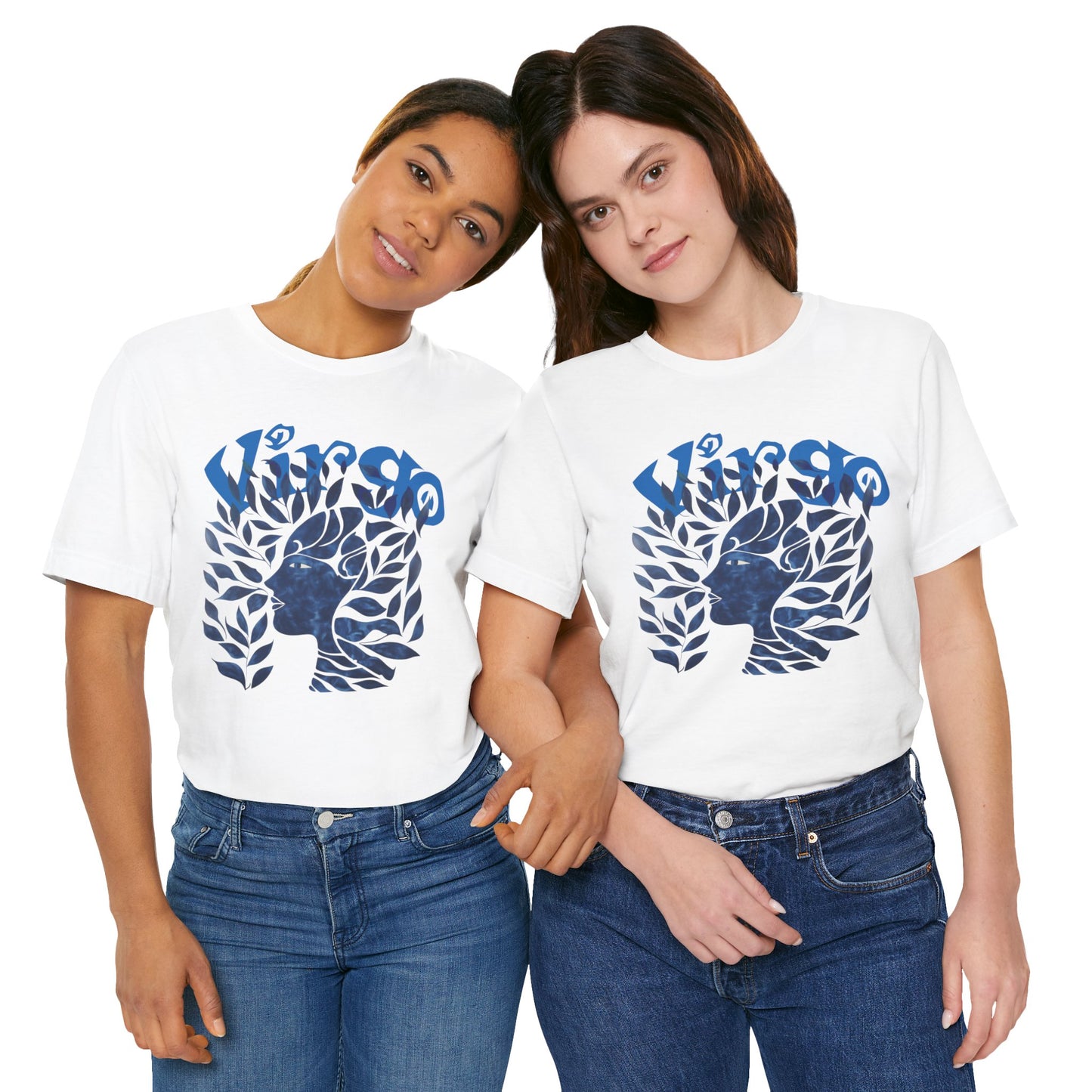 Virgo blue graphic Unisex Jersey Short Sleeve Tee