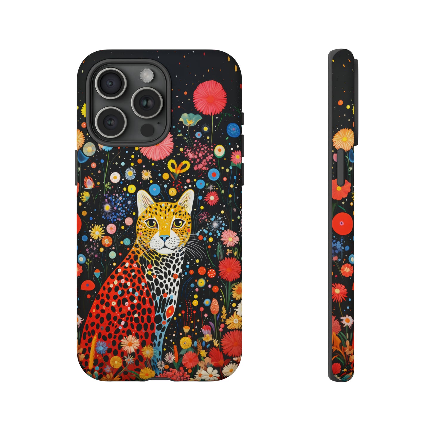 Cheetah in night flowers Tough Cases