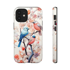 Three birds on a branch water color Tough Cases