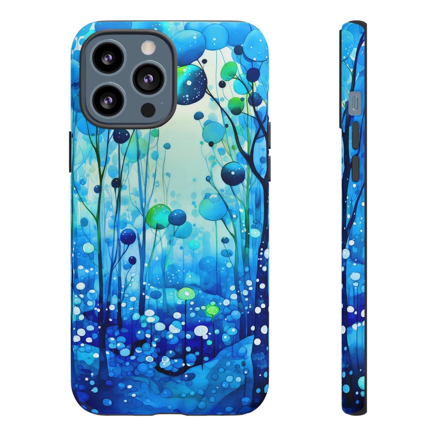 Blue fantasy forest Tough Cases