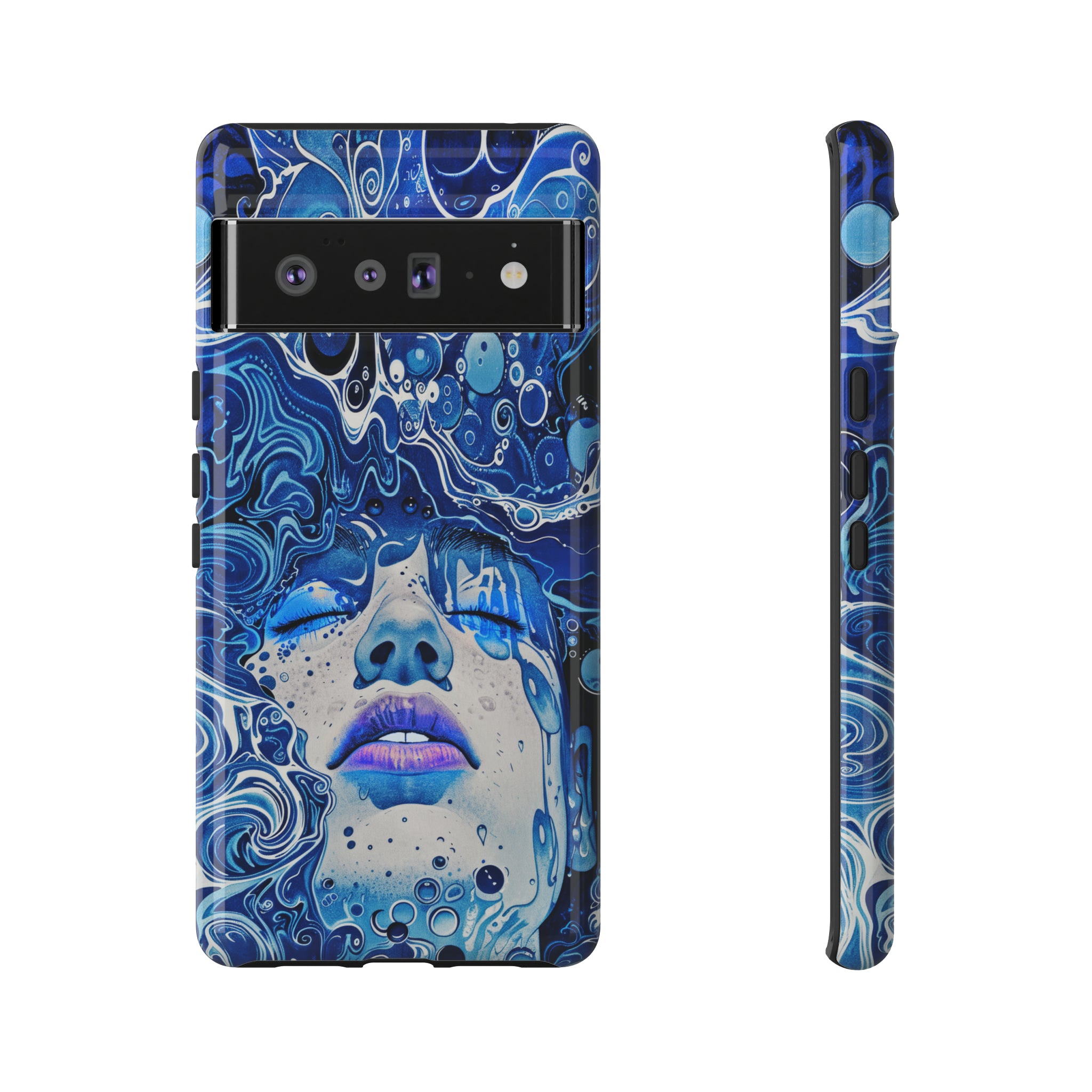 Phone Case, underwater design, Artistic design, Tough Case, Colorful whimsical water fantasy design, iPhone 15, 14, 13, 12, 11, Samsung, Pixel