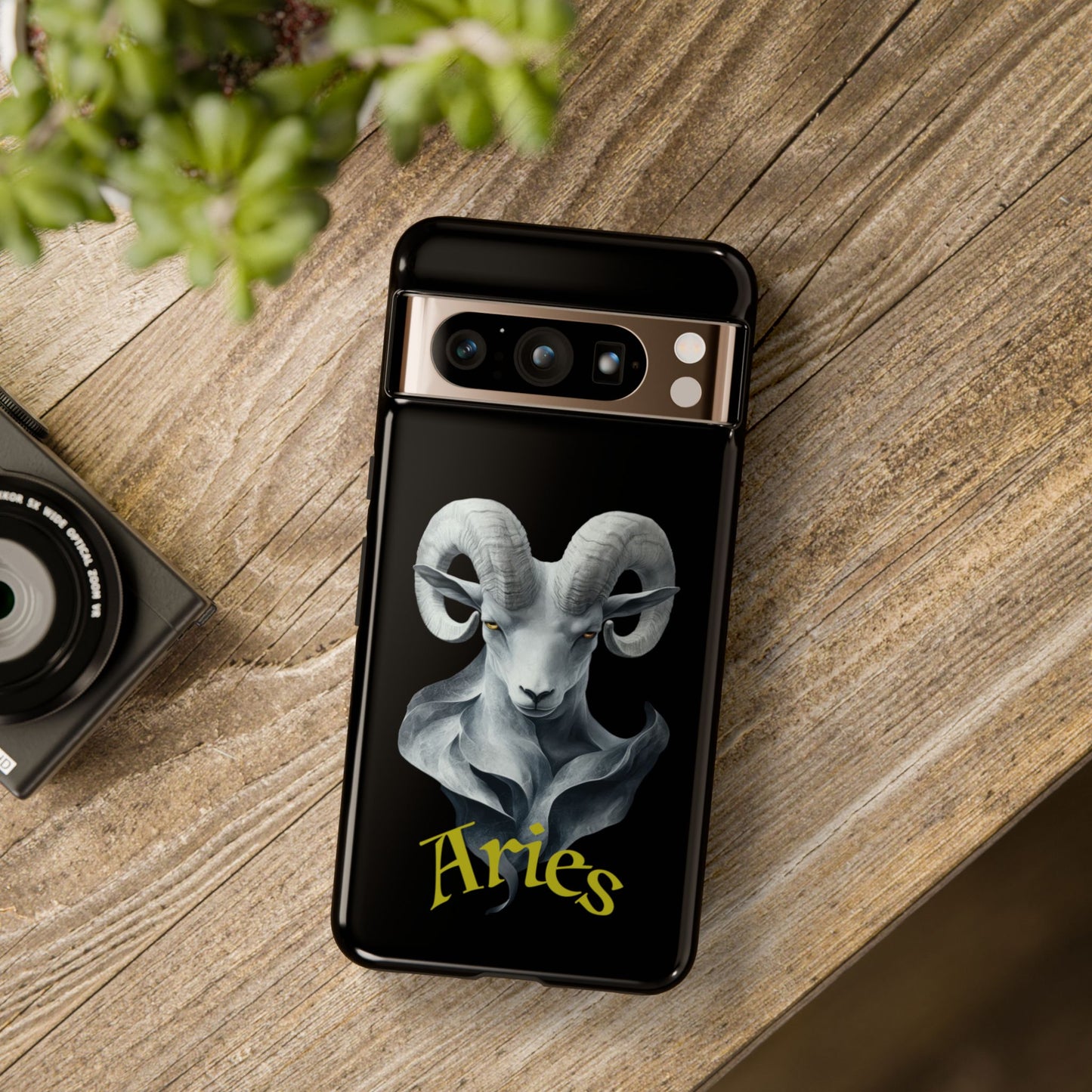 Aries Tough Phone Cases, Artistic Zodiac Phone Cases, premium-quality cases for iPhone, Samsung Galaxy, and Google Pixel devices