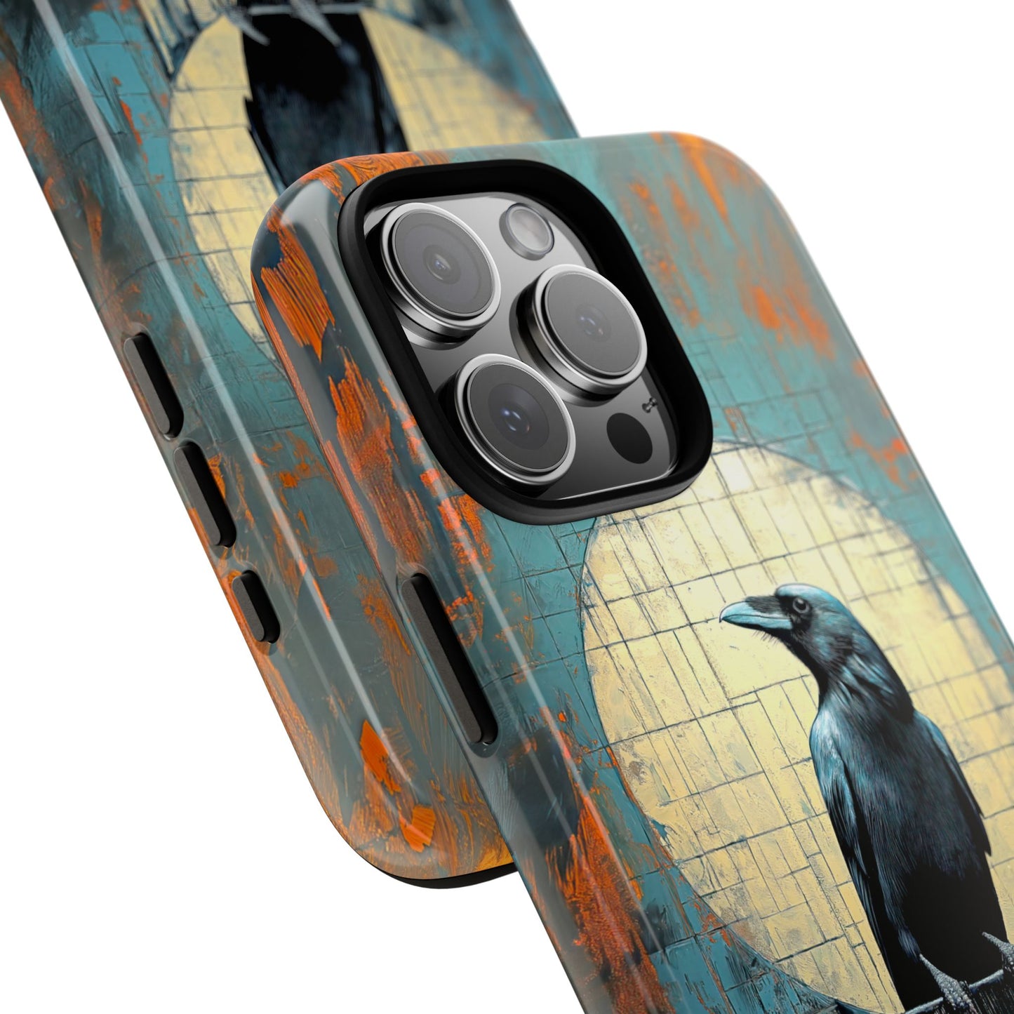 Mystical Raven Phone Case - Tough Protection with Artistic Design