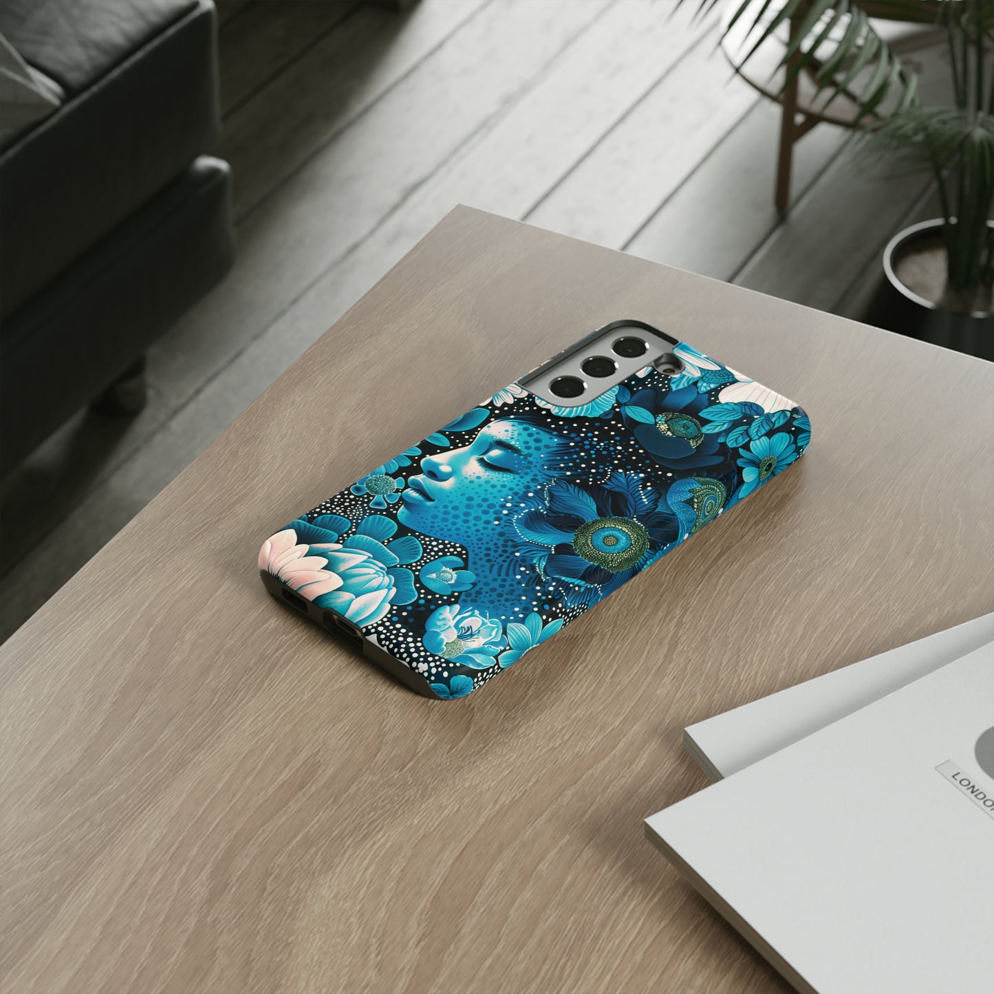 Girl in blue Tough Cases
