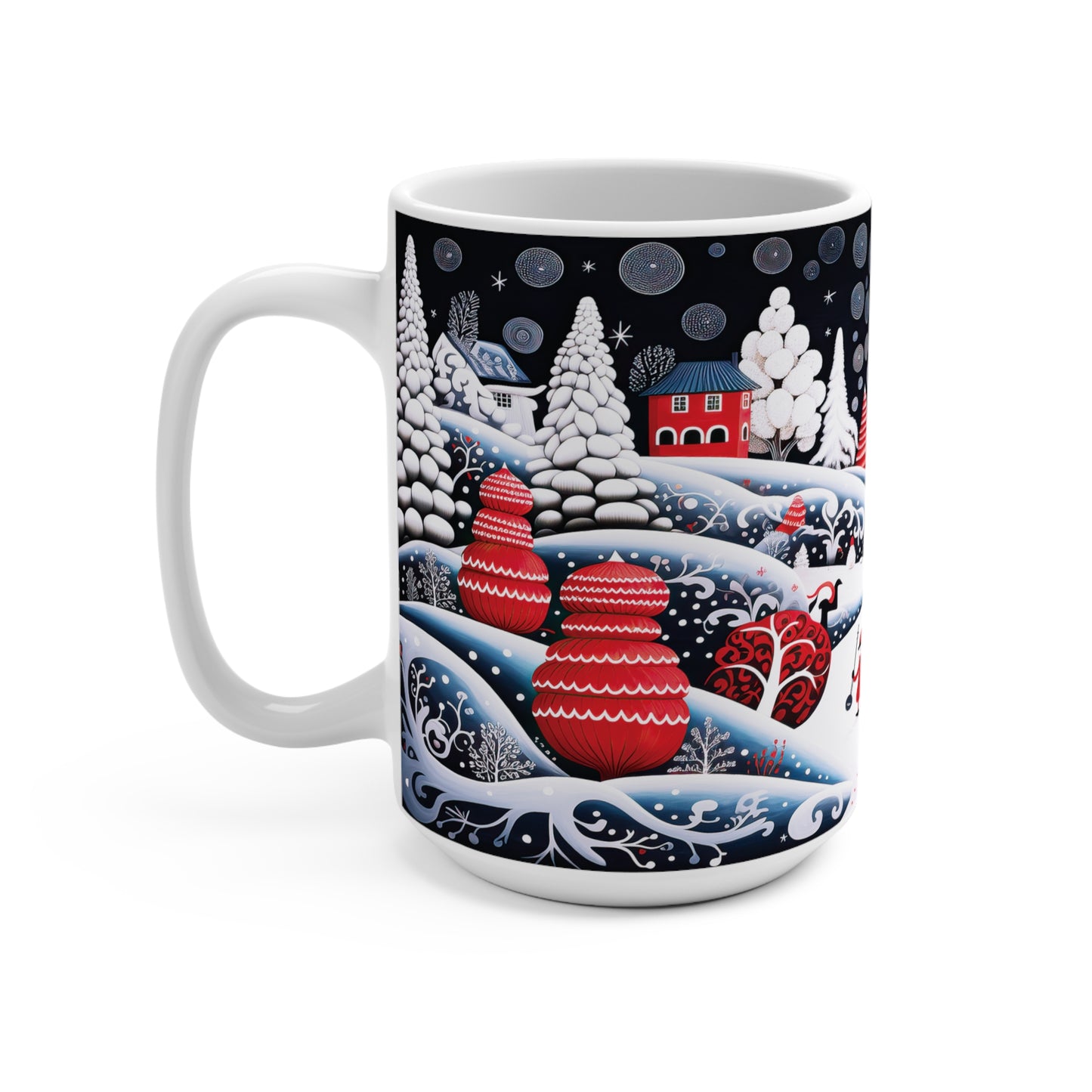 Mug 15oz With Christmas Town