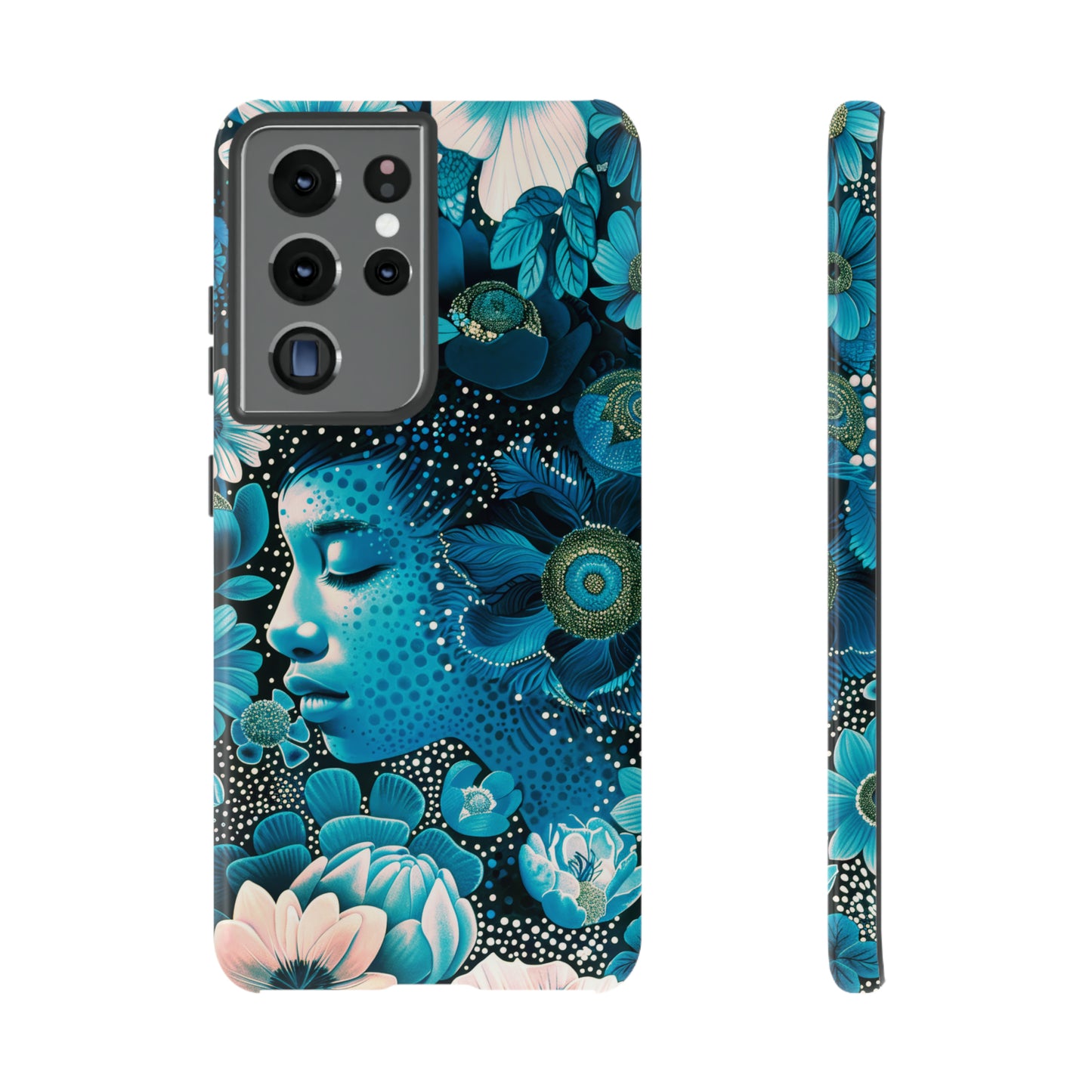 Girl in blue Tough Cases