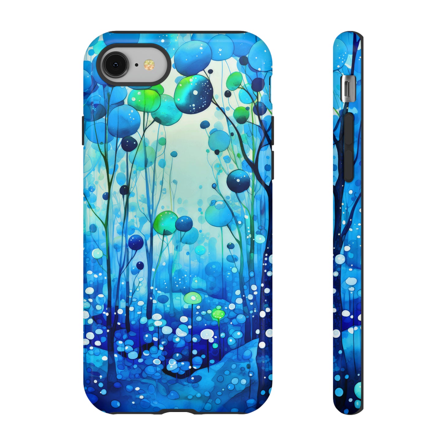 Blue fantasy forest Tough Cases
