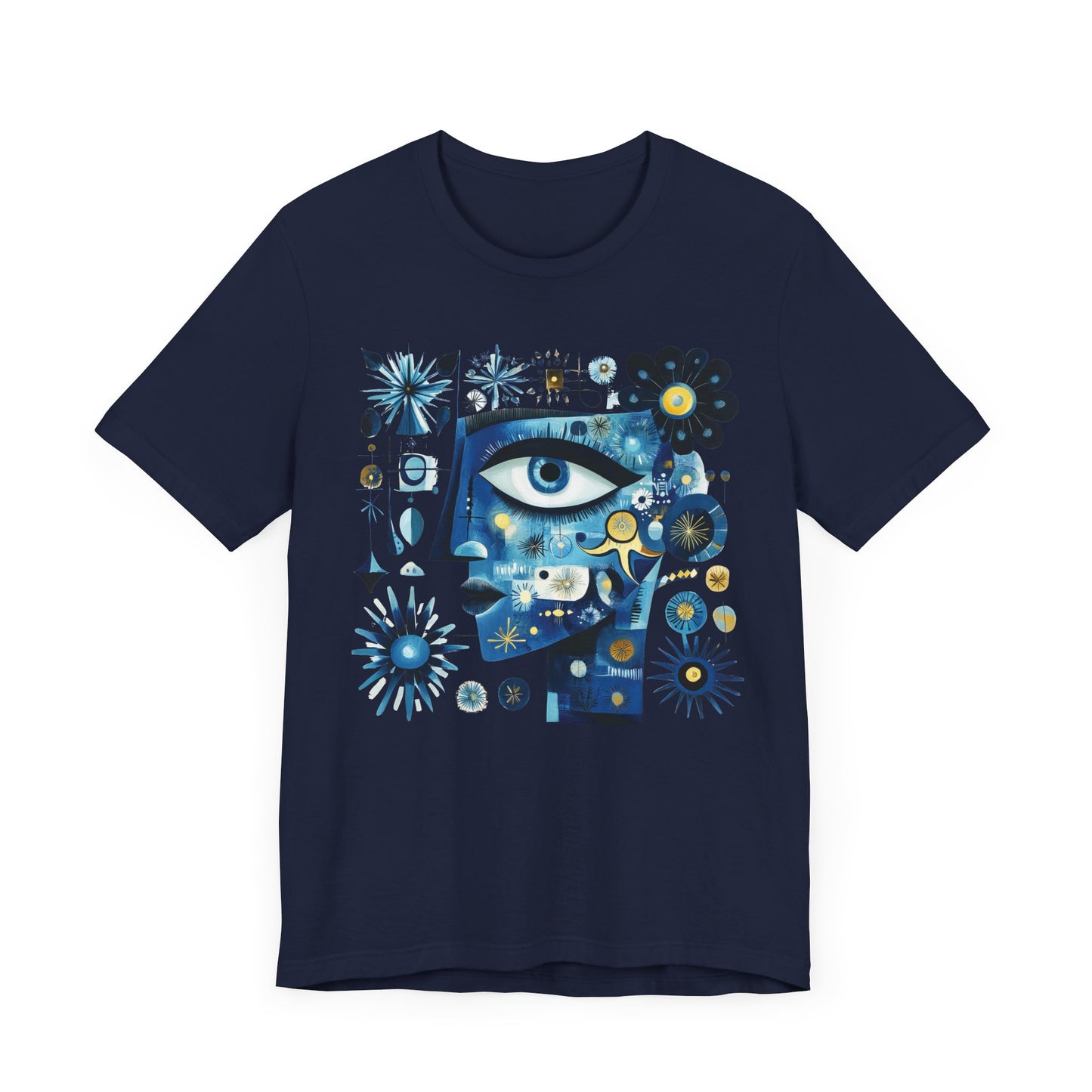 Cosmic Eye Unisex Tee – Artistic Short Sleeve Shirt for Creativity Lovers