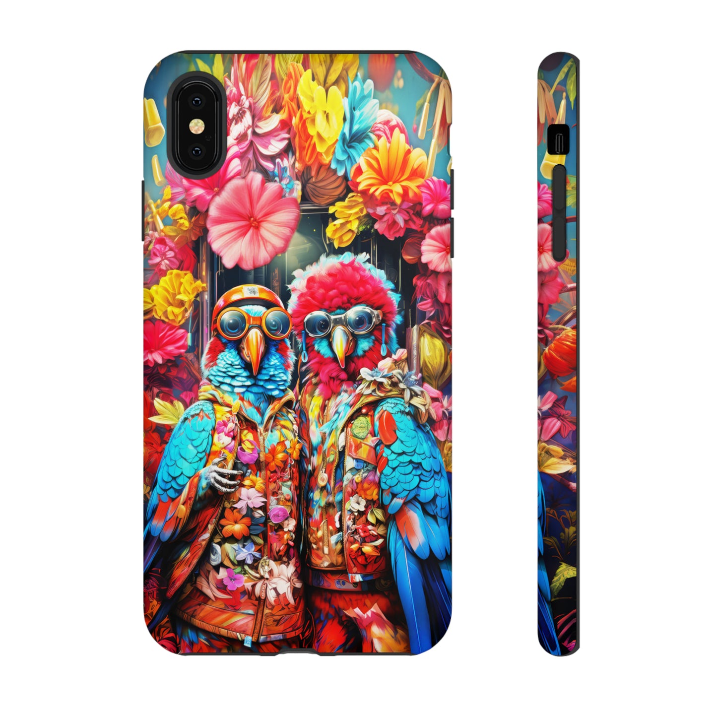 Two hipster parrots Tough Cases