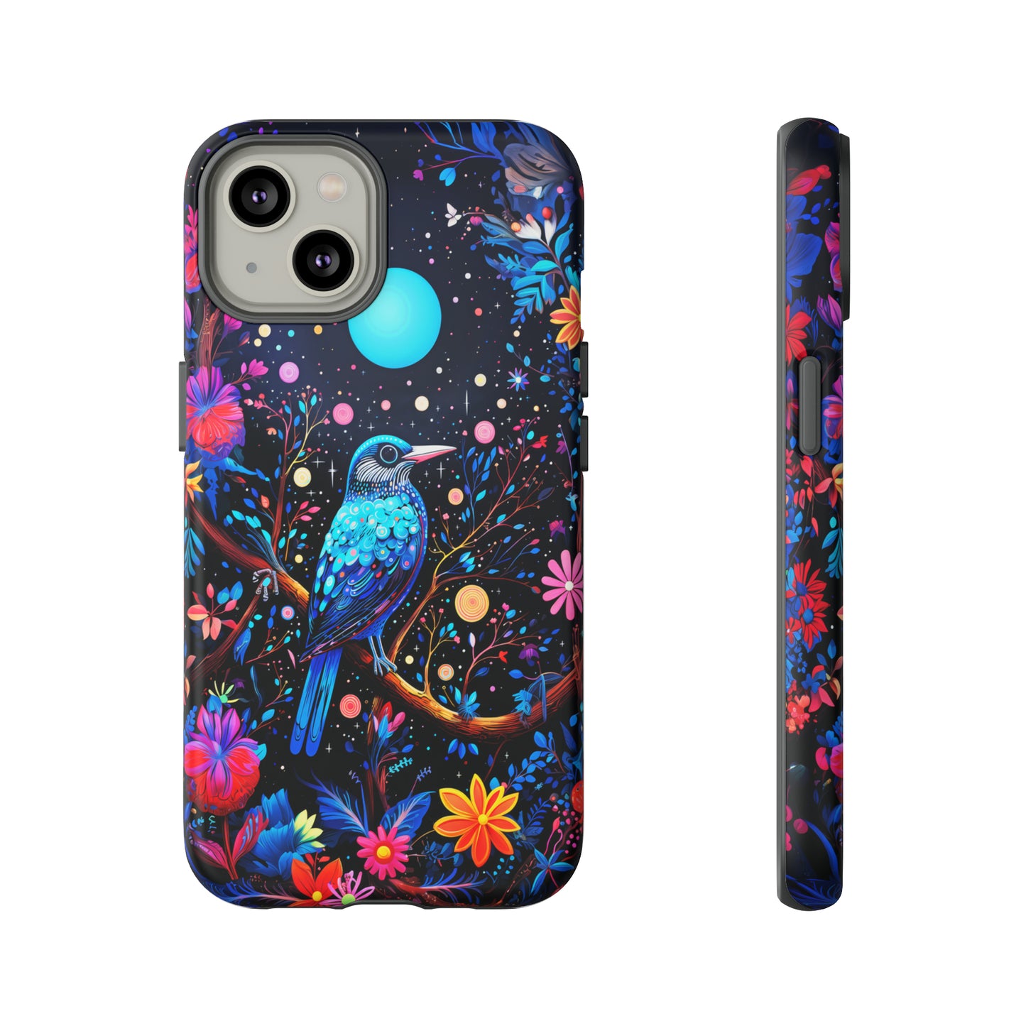 Blue bird at night Tough Cases