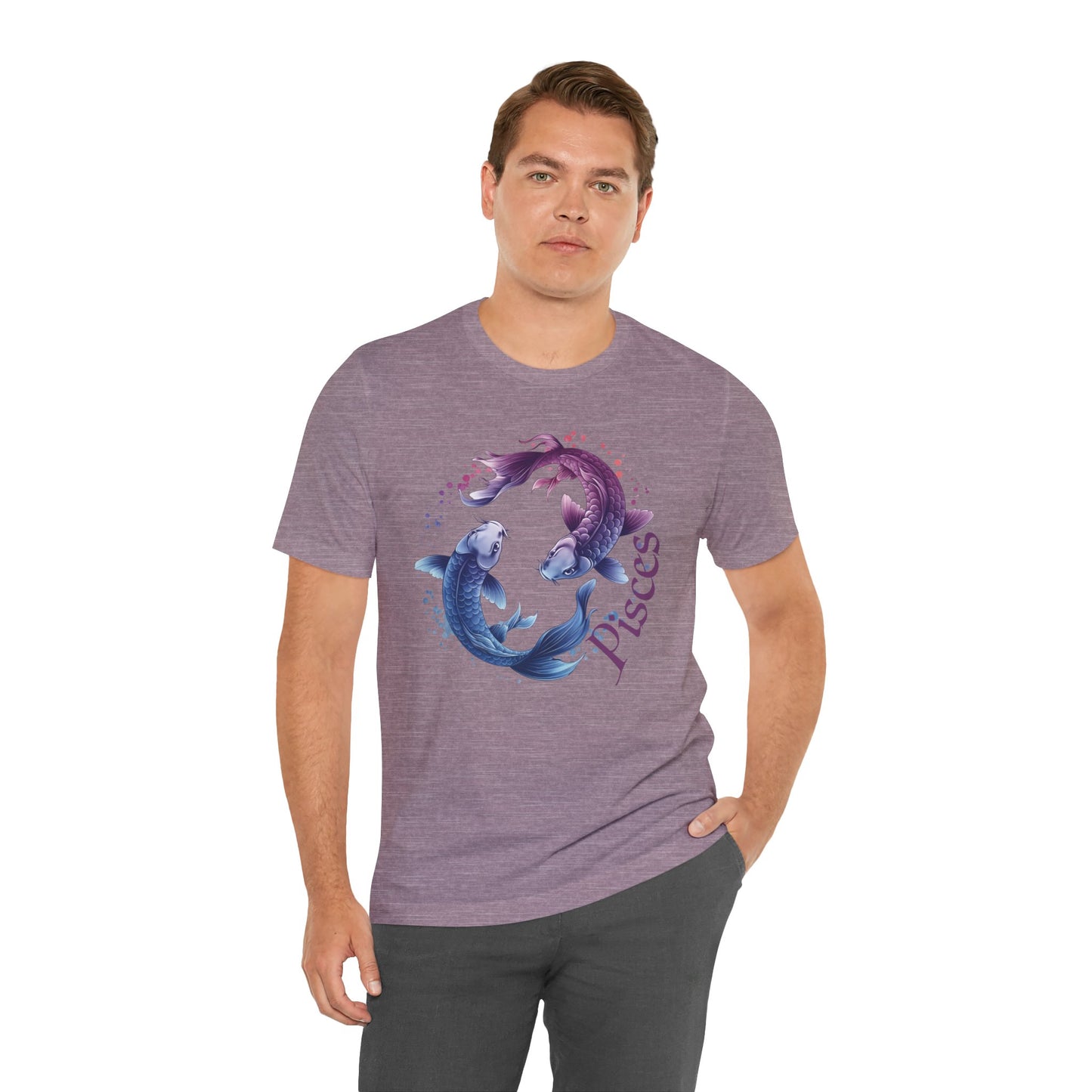 Pisces Artistic Zodiac Unisex Tee, Jersey Short Sleeve Tee, Your Perfect Everyday Favorite