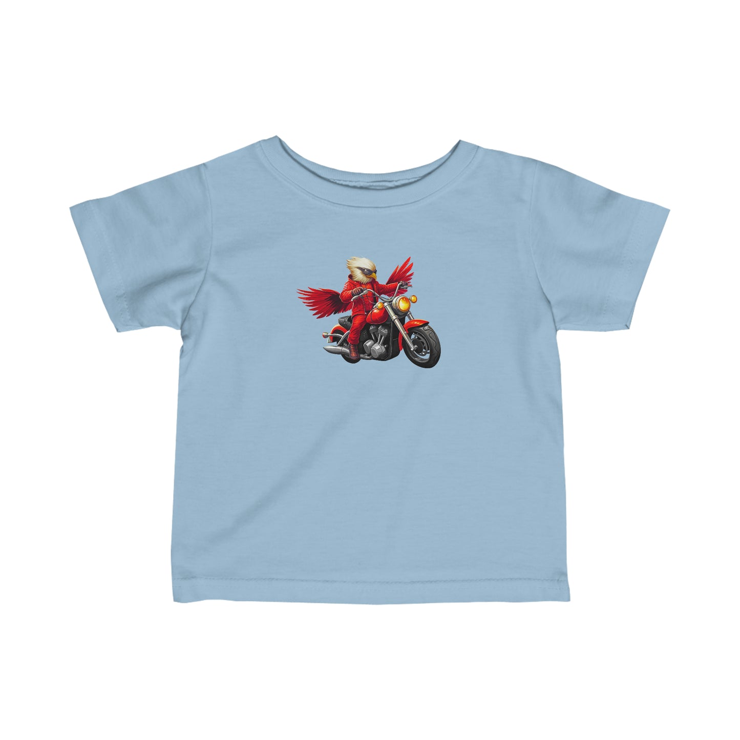 Red wing bird and motorcycle Infant Fine Jersey Tee