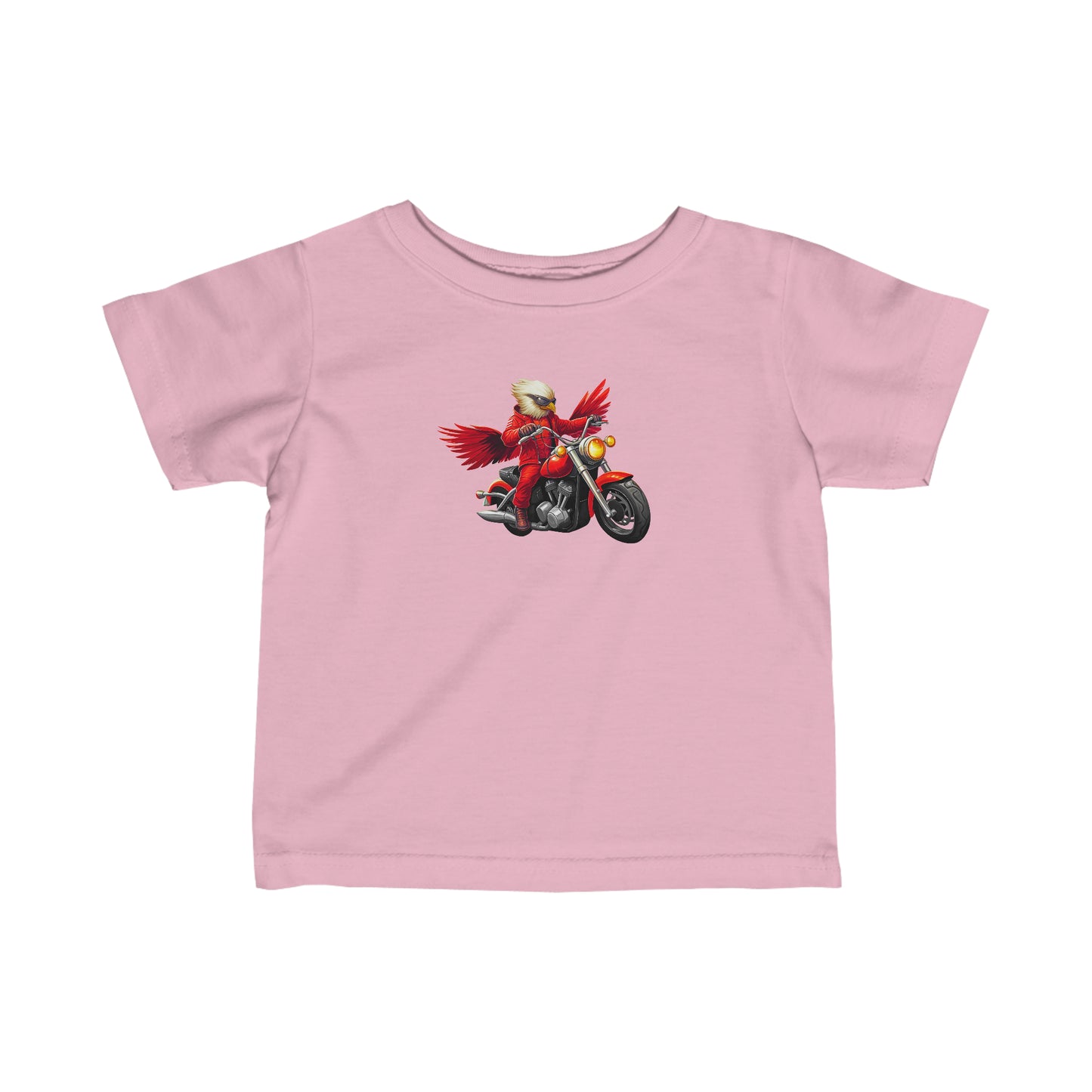 Red wing bird and motorcycle Infant Fine Jersey Tee