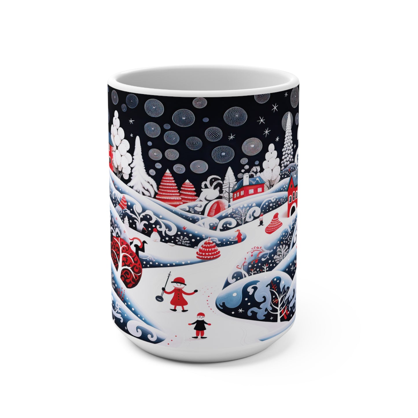 Mug 15oz With Christmas Town