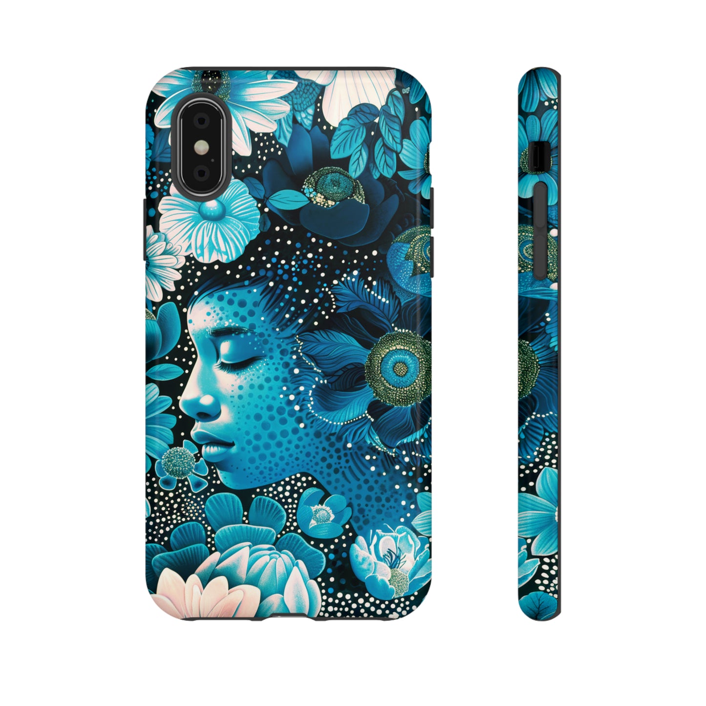 Girl in blue Tough Cases