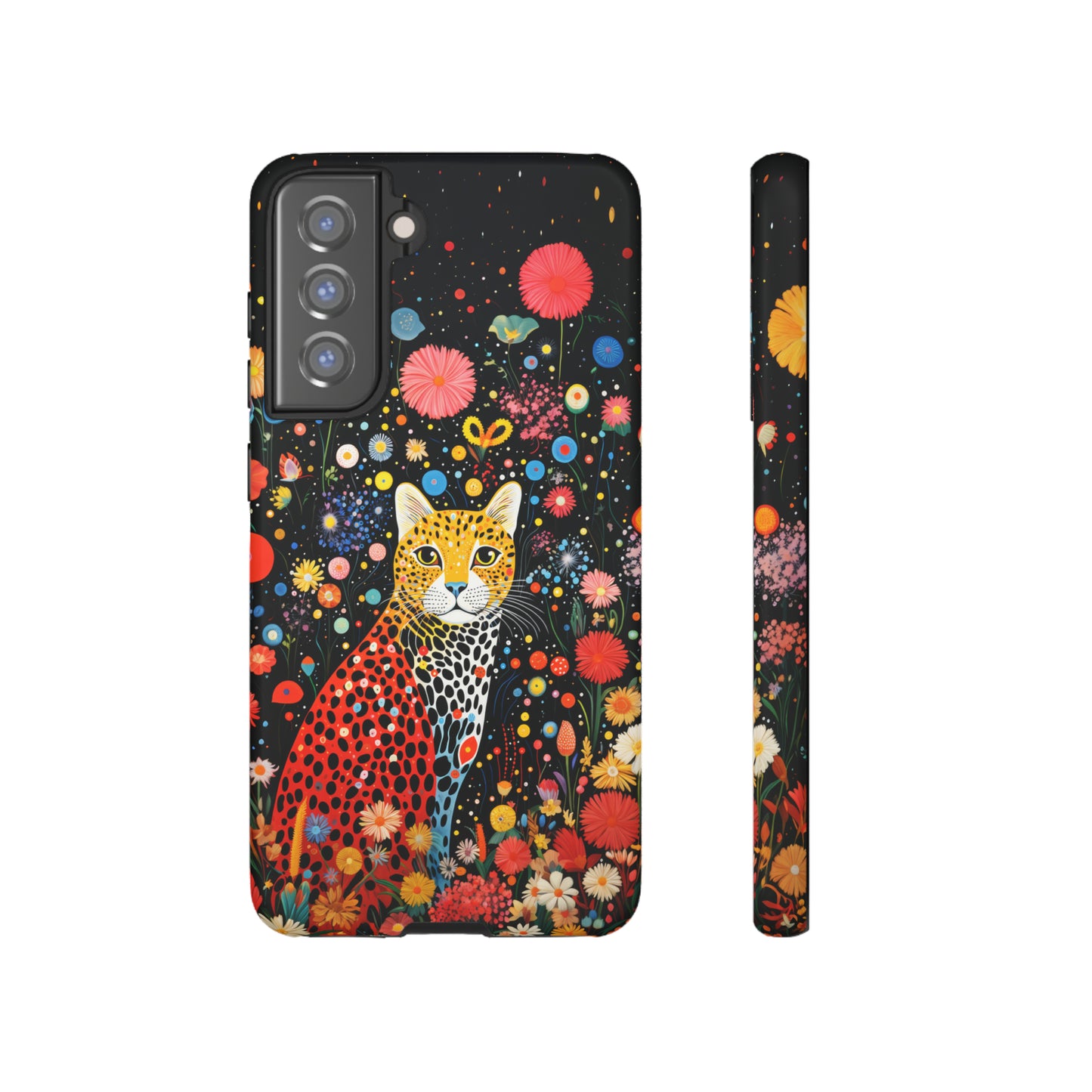 Cheetah in night flowers Tough Cases