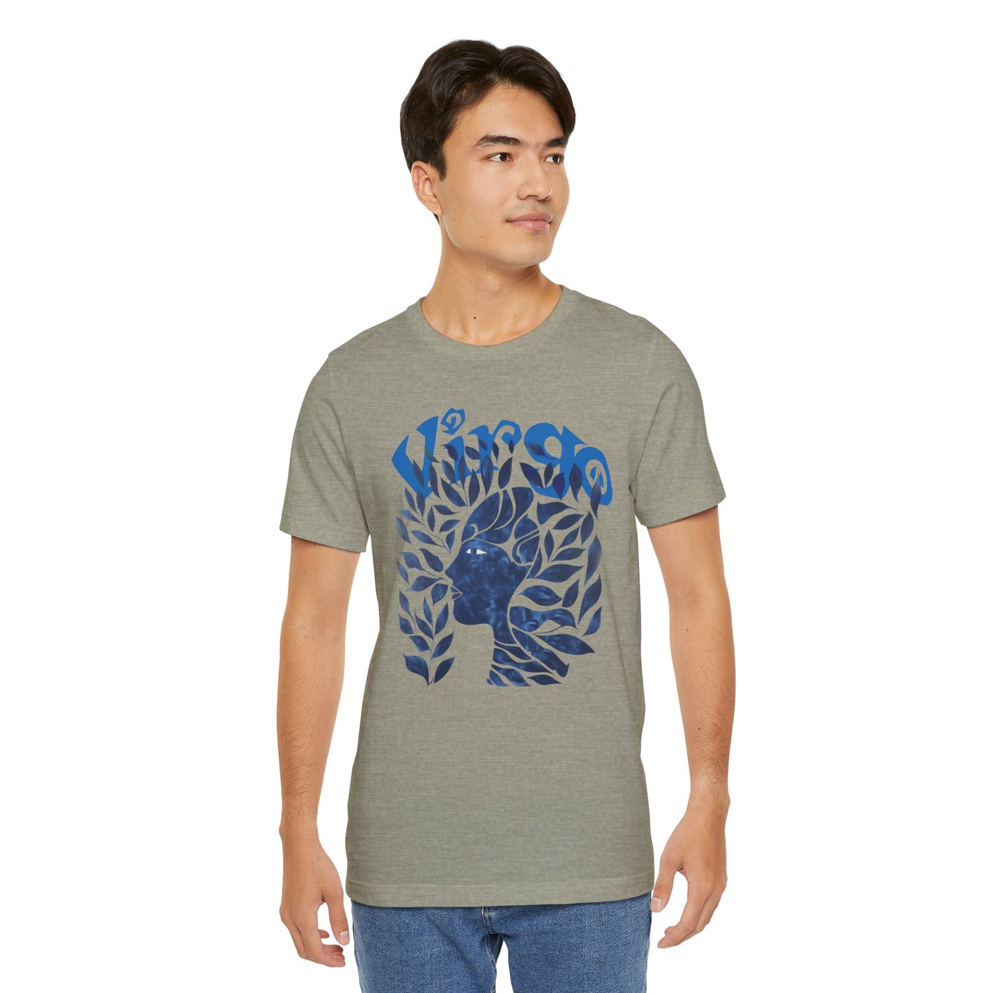 Virgo blue graphic Unisex Jersey Short Sleeve Tee