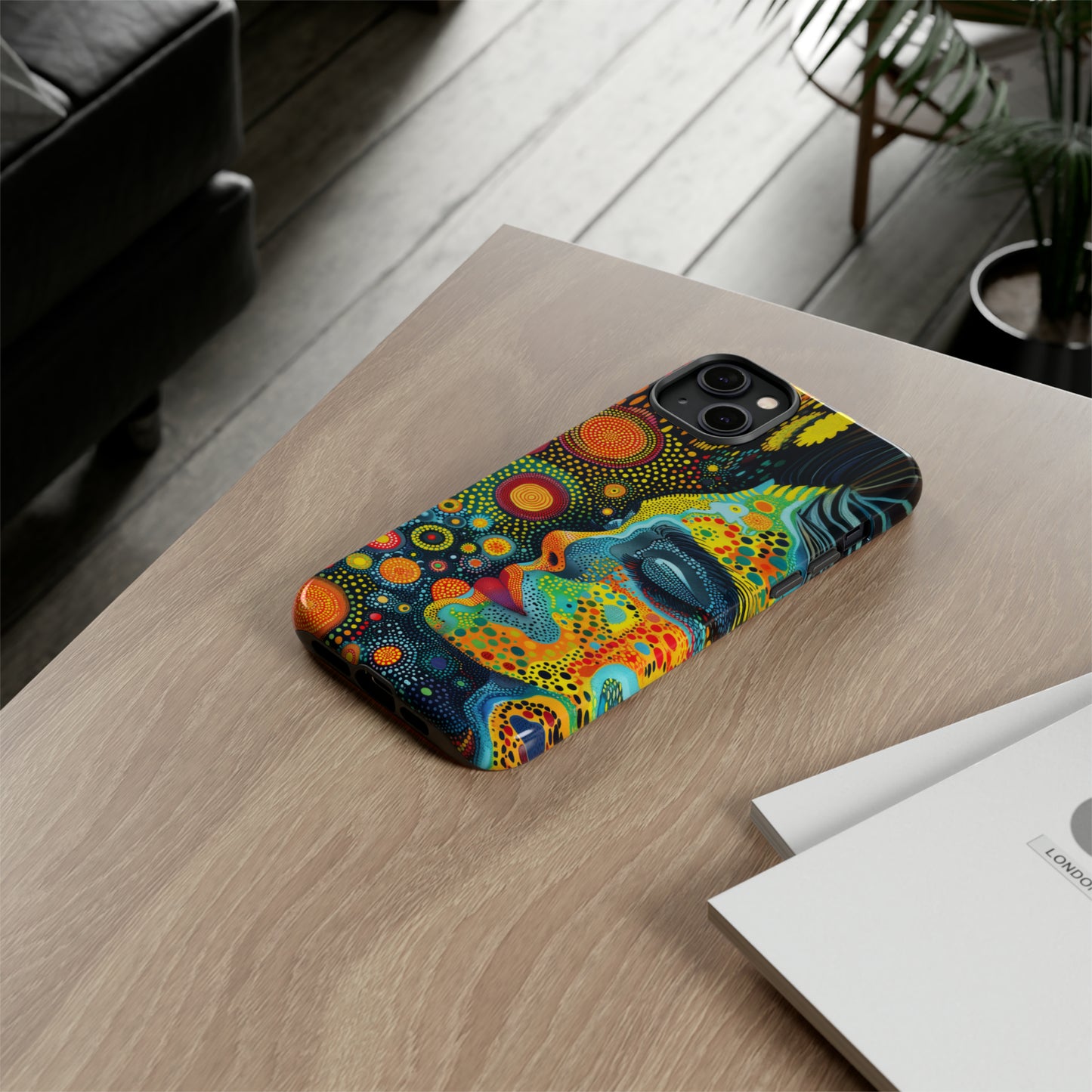 Phone Case, rainbow girl, Artistic design, Tough Case, Colorful whimsical rainbow fantasy design, iPhone 15, 14, 13, 12, 11, Samsung, Pixel
