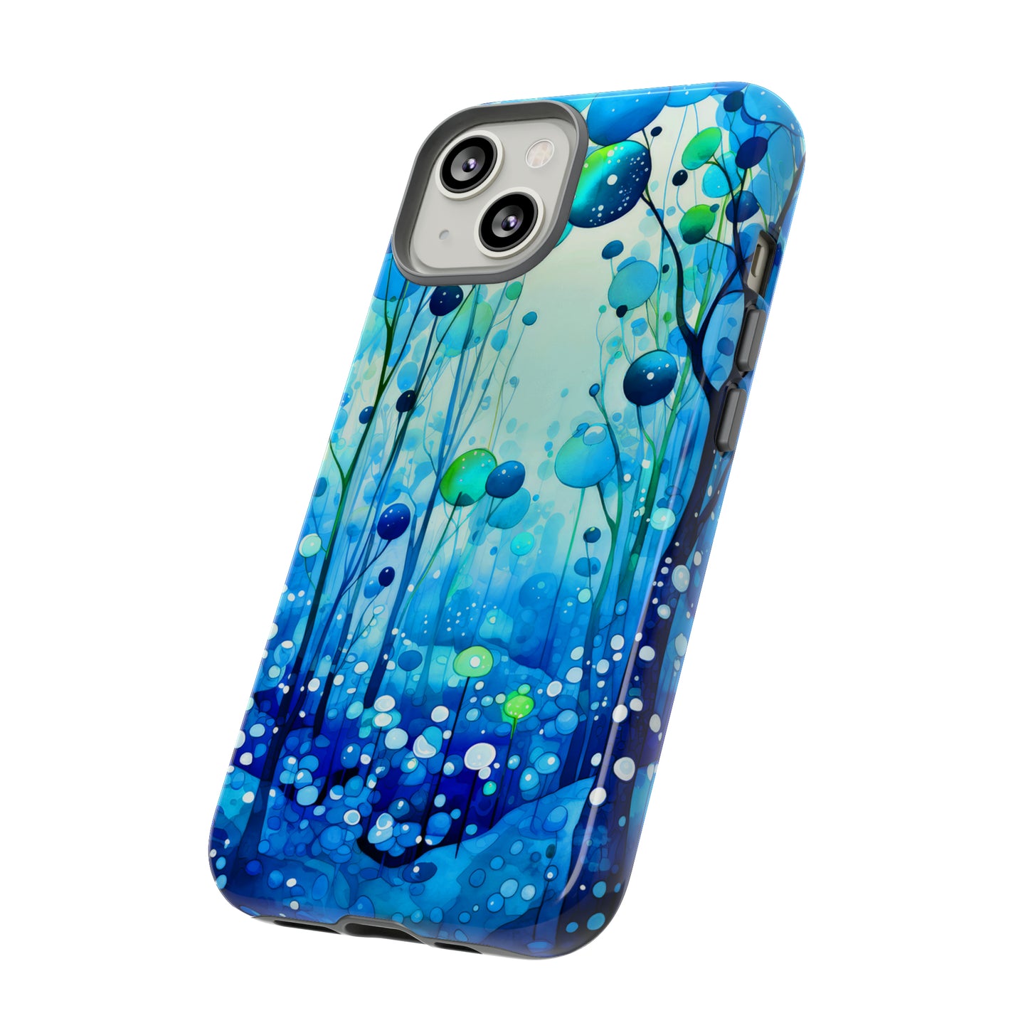 Blue fantasy forest Tough Cases