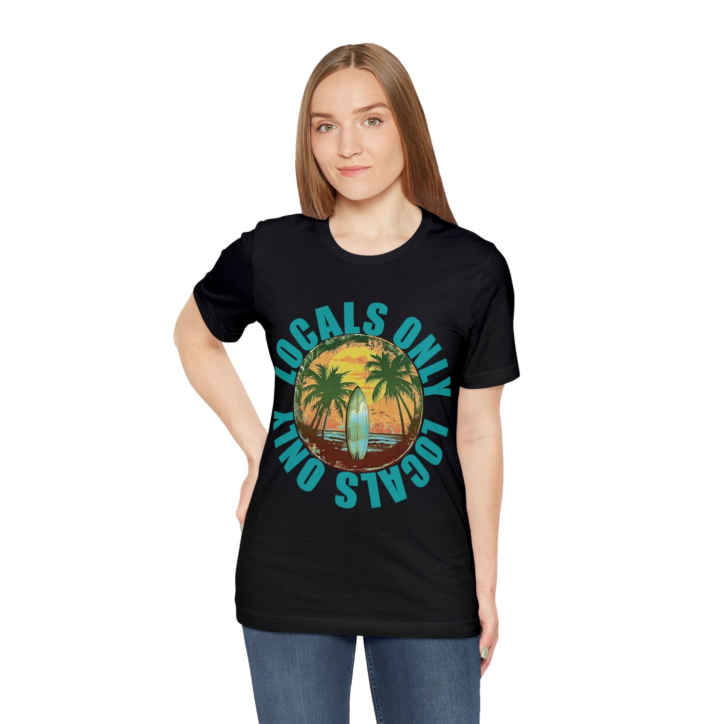 Locals Only stamp Unisex Jersey Short Sleeve Tee