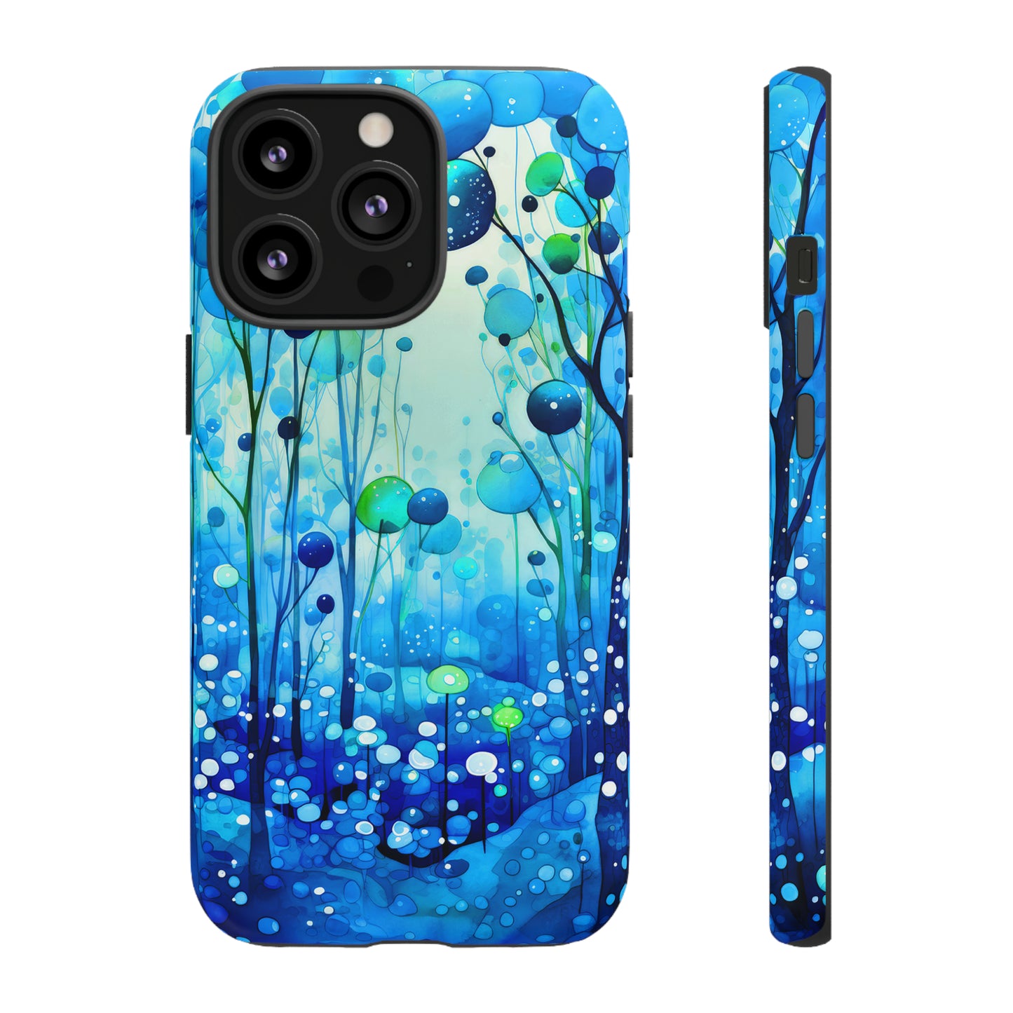 Blue fantasy forest Tough Cases