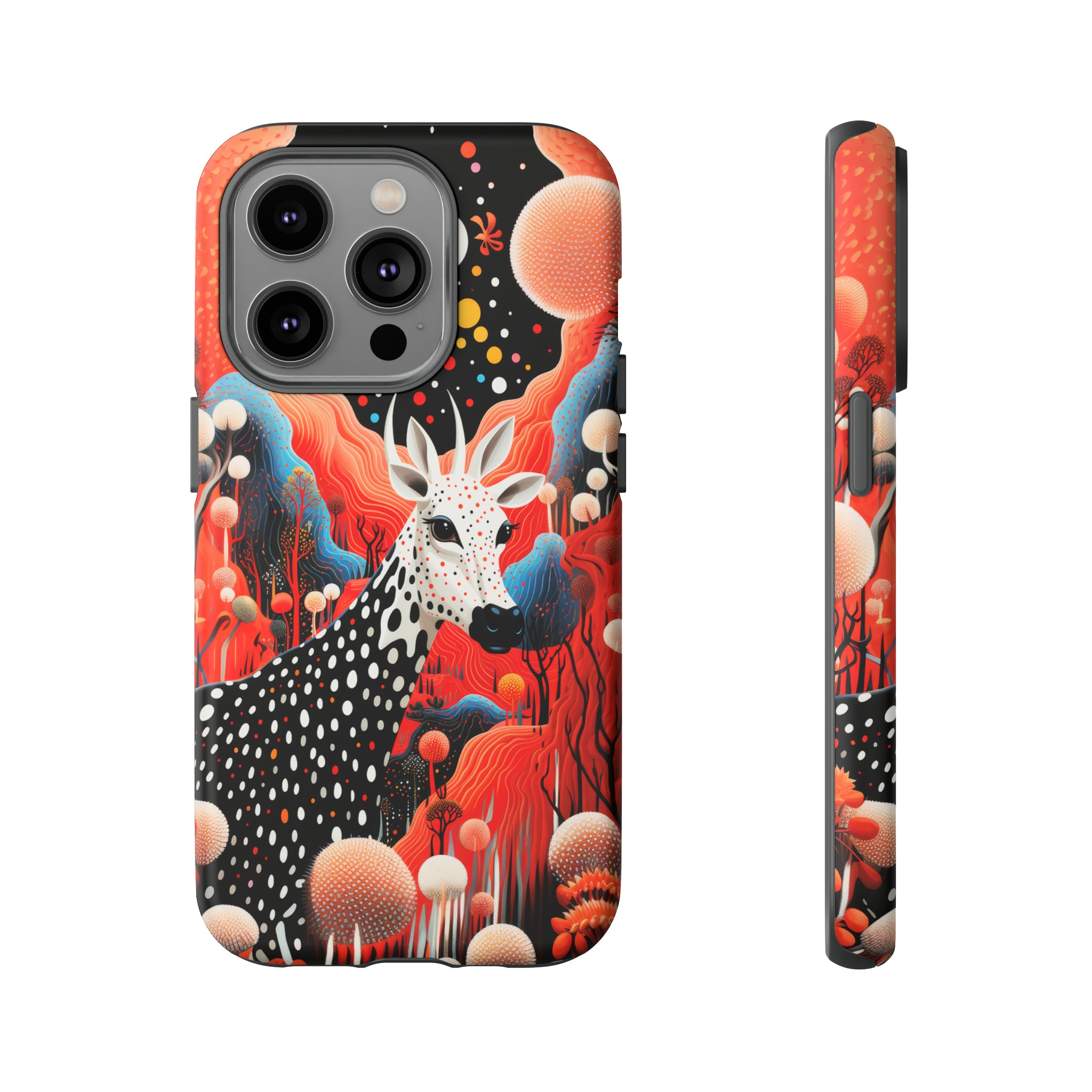 Spotted Elk in the rainbow forest Tough Cases
