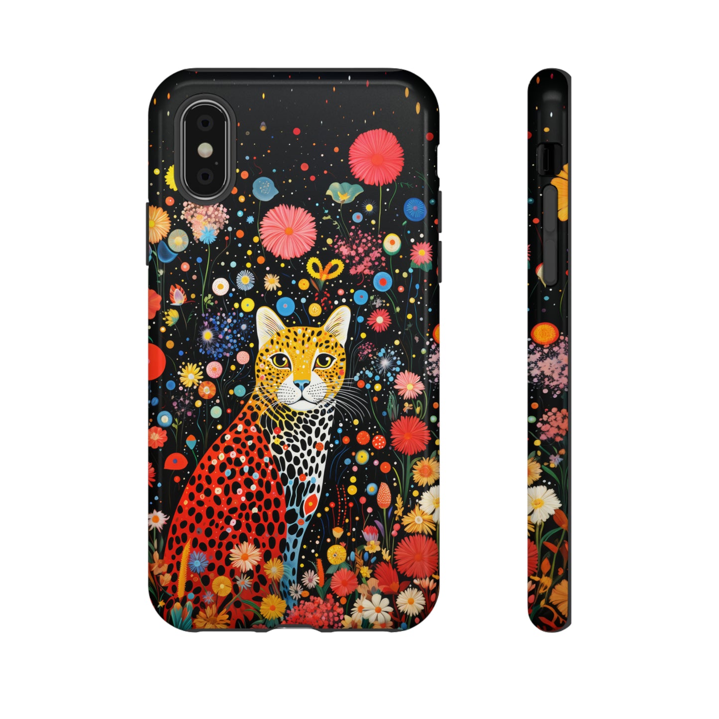 Cheetah in night flowers Tough Cases
