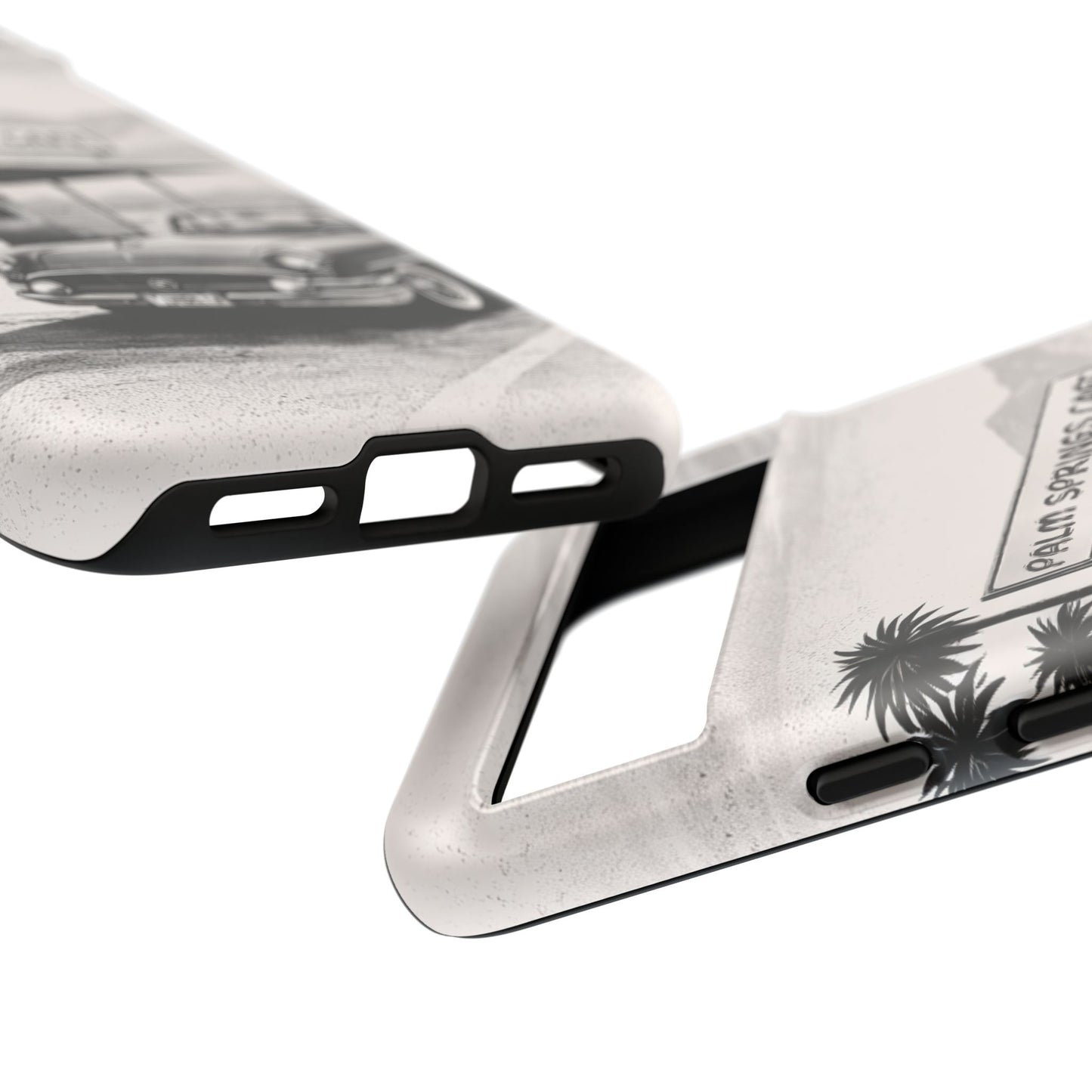 Vintage Palm Springs Cafe Phone Case – Retro Convertible Roadtrip Design