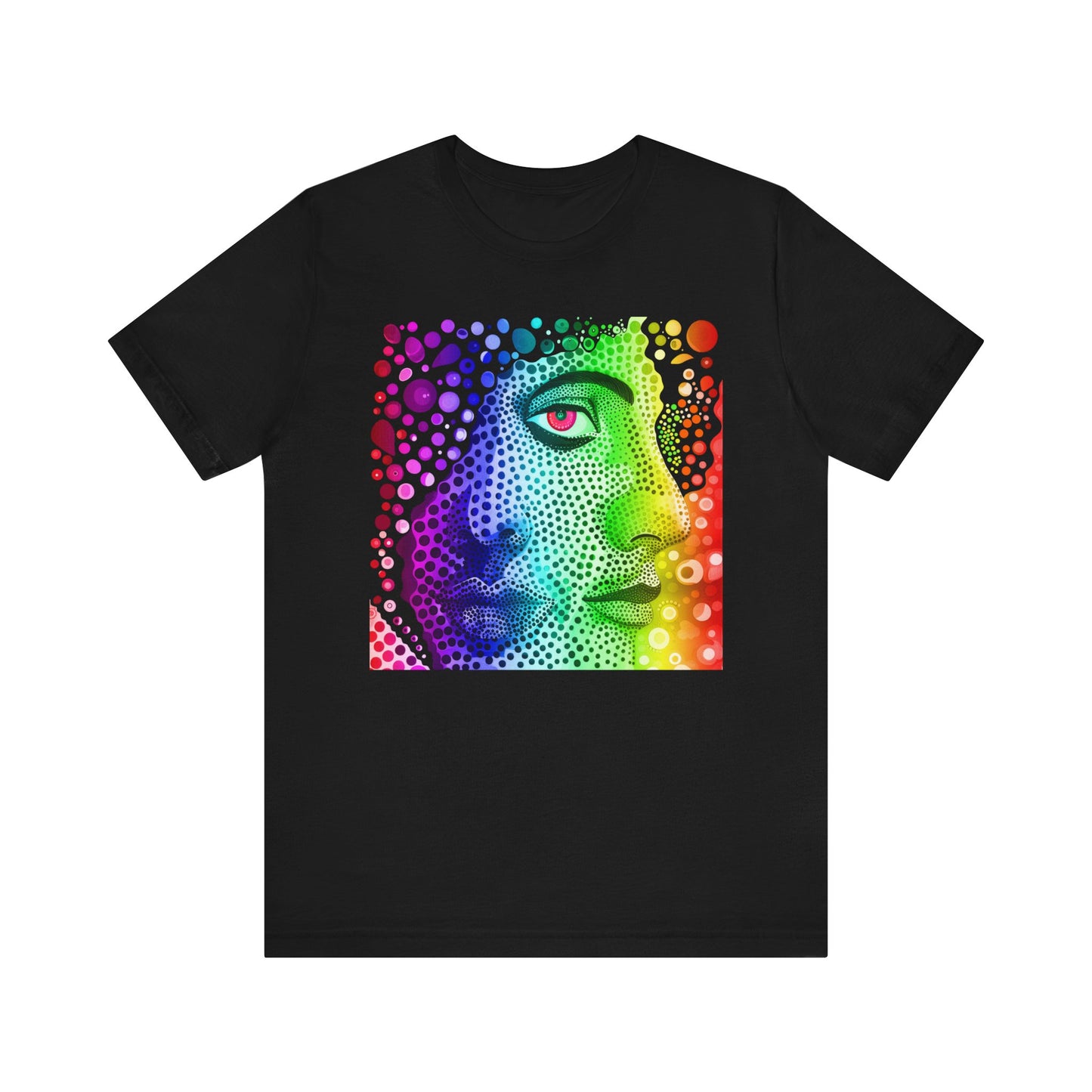 Two faced rainbow Unisex Jersey Short Sleeve Tee