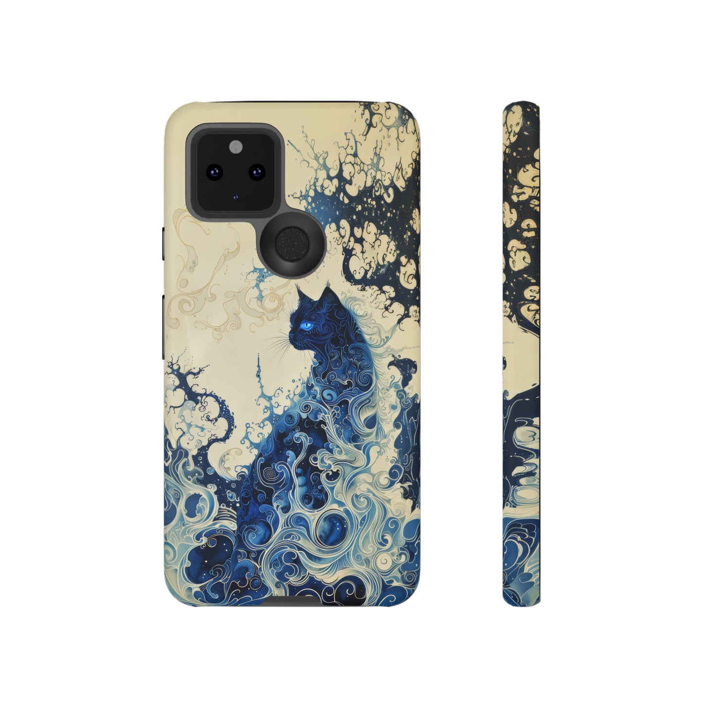 Black cat in smokeTough Cases