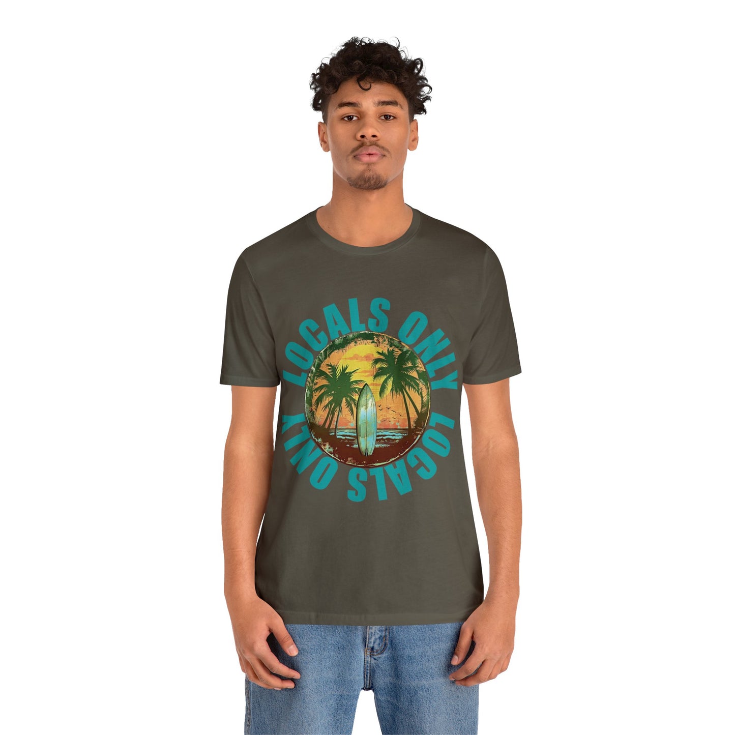 Locals Only stamp Unisex Jersey Short Sleeve Tee