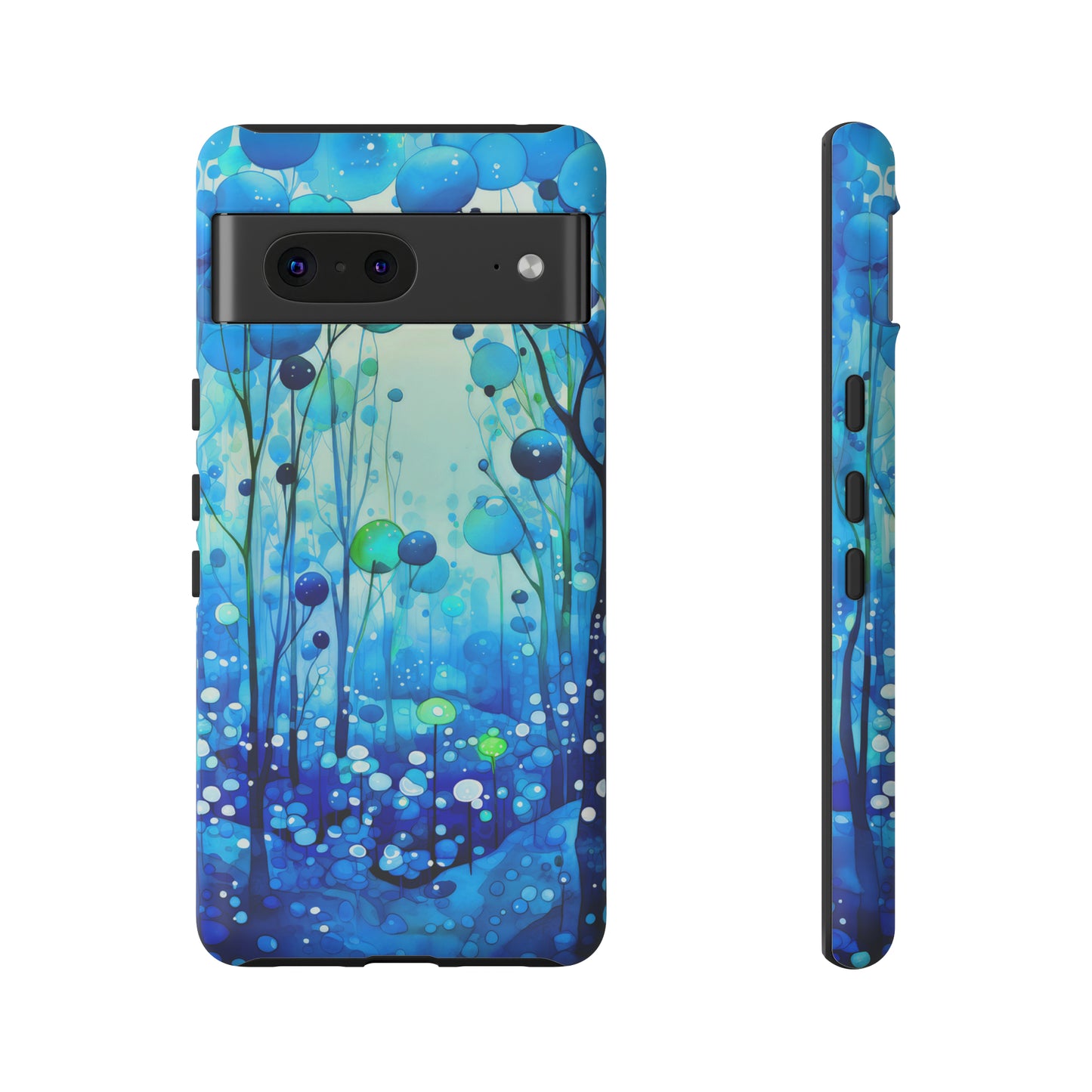 Blue fantasy forest Tough Cases