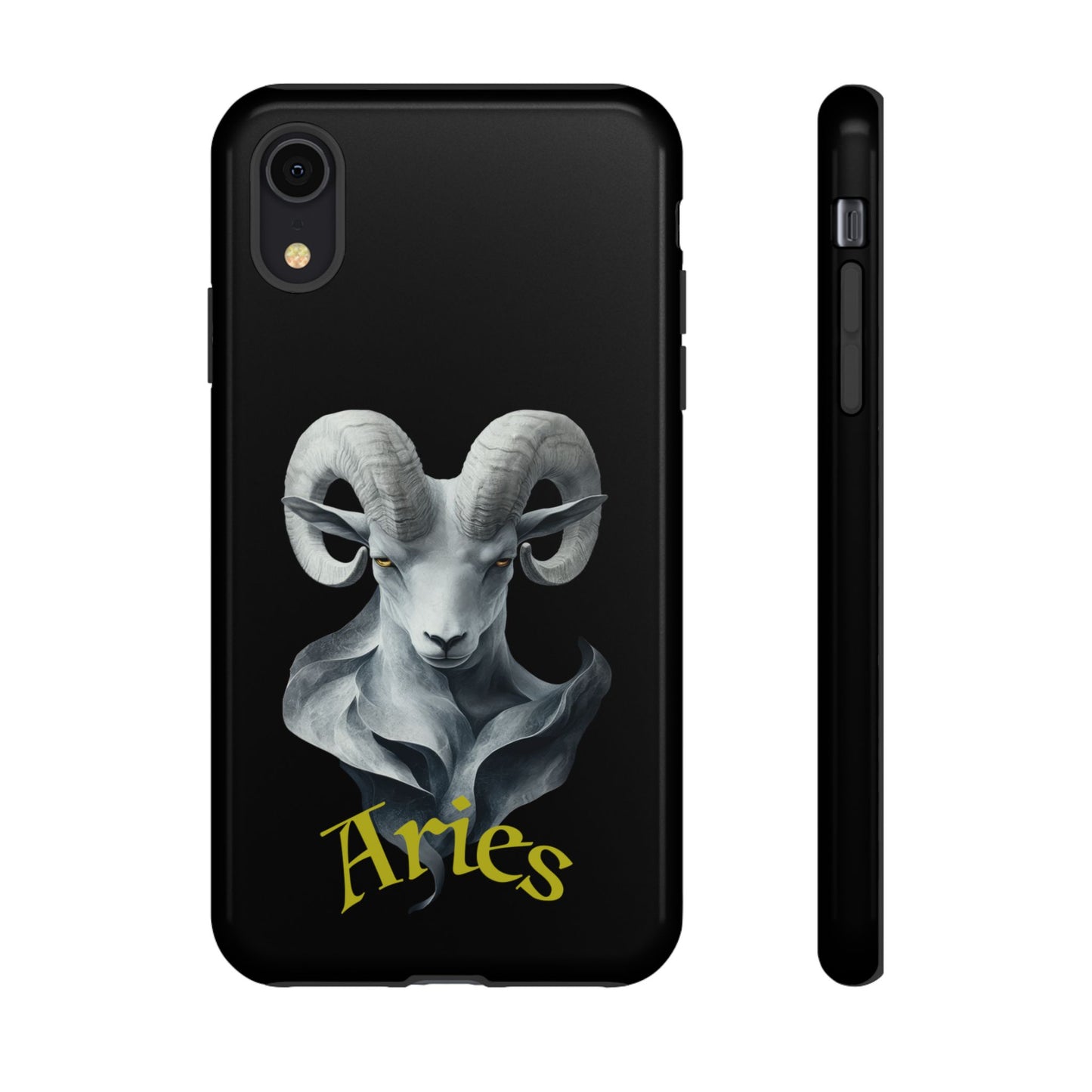 Aries Tough Phone Cases, Artistic Zodiac Phone Cases, premium-quality cases for iPhone, Samsung Galaxy, and Google Pixel devices
